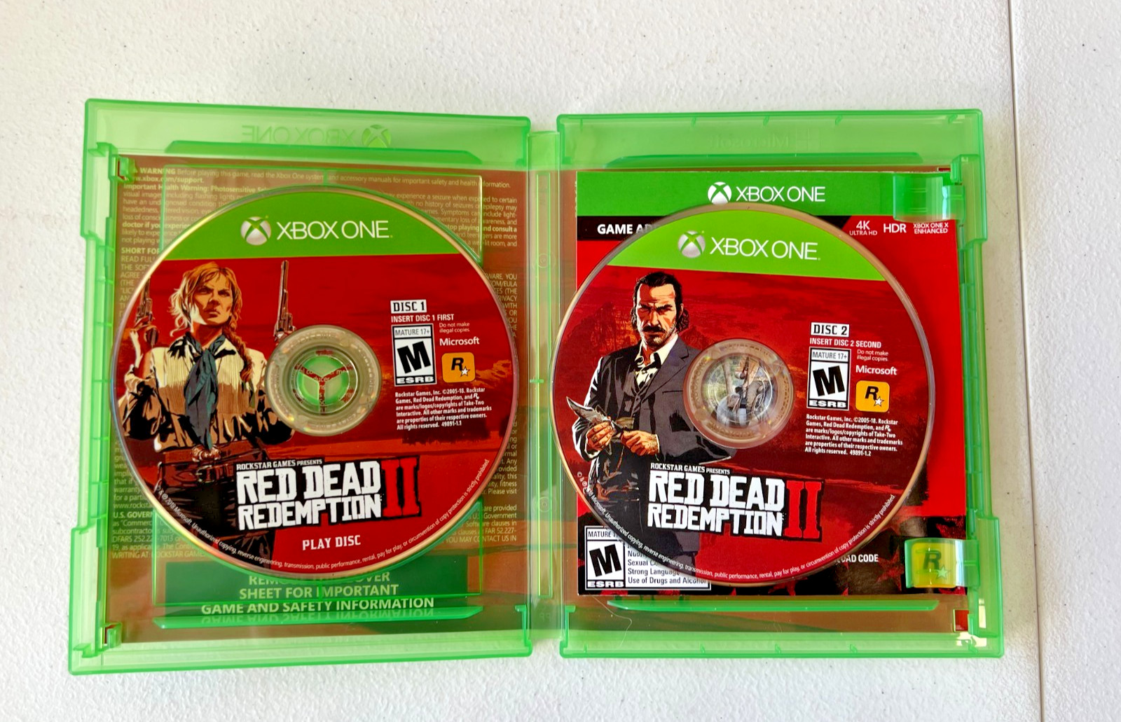 RED DEAD REDEMPTION 2 **XBOX ONE** CIB PRISTINE CONDITION