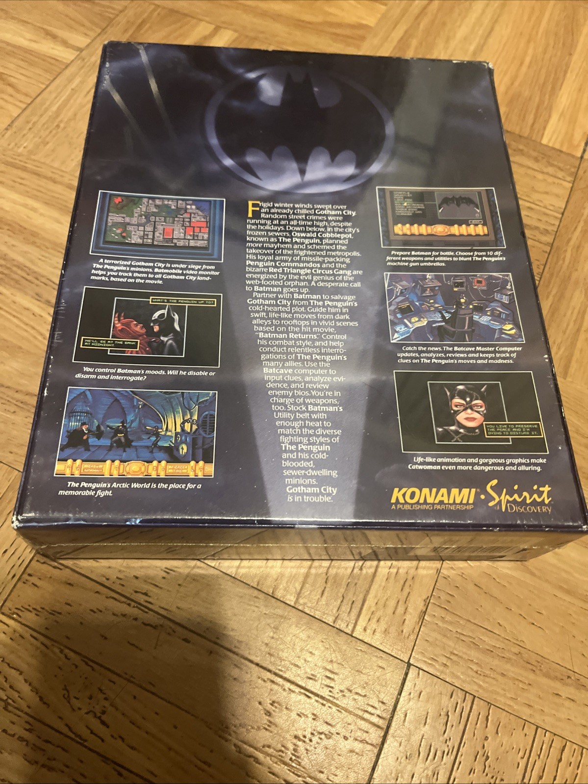 CIB – Batman Returns (IBM PC MS-DOS 1992) Konami-Big Box SEALED