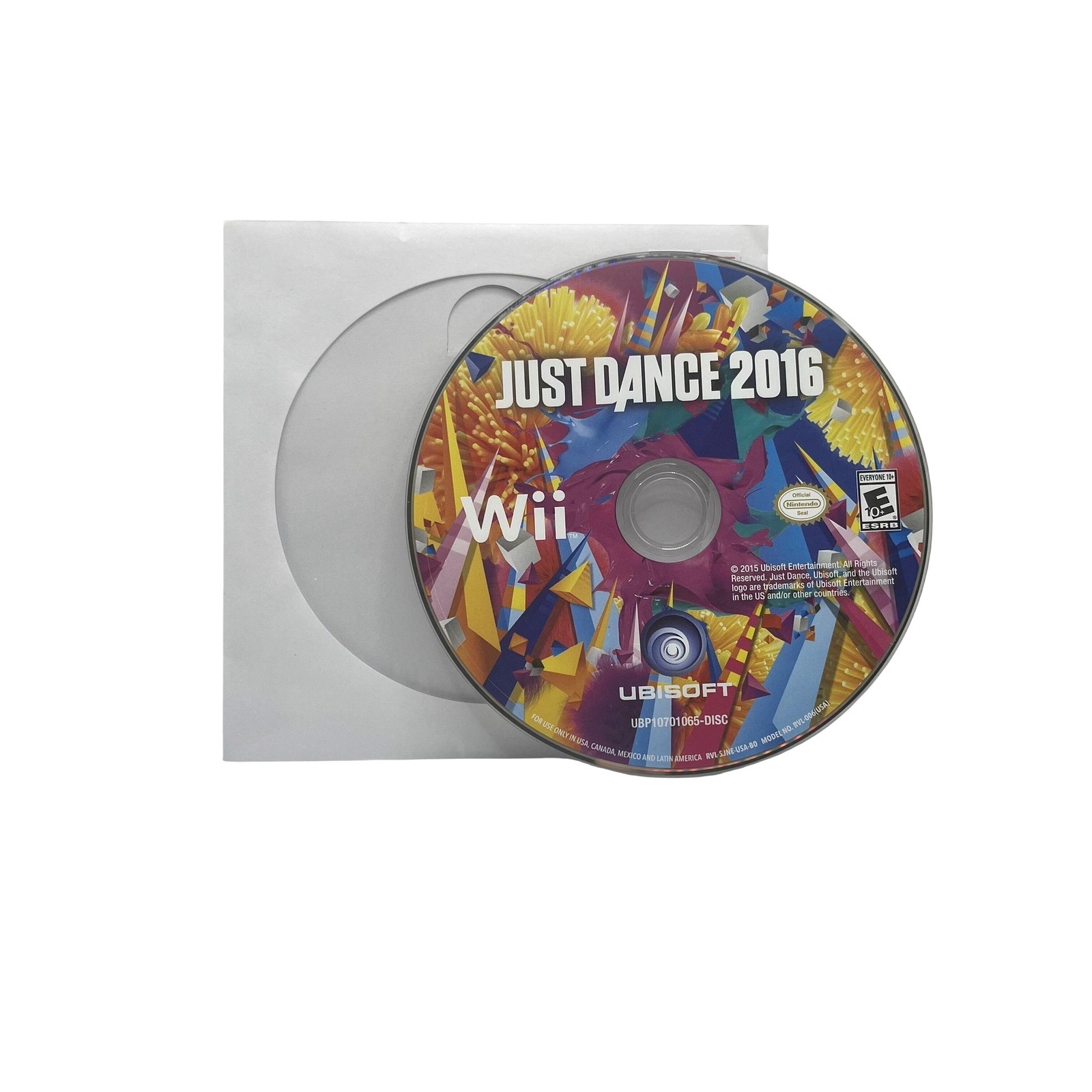 Just Dance 2016 Game For Nintendo Wii Disc Only