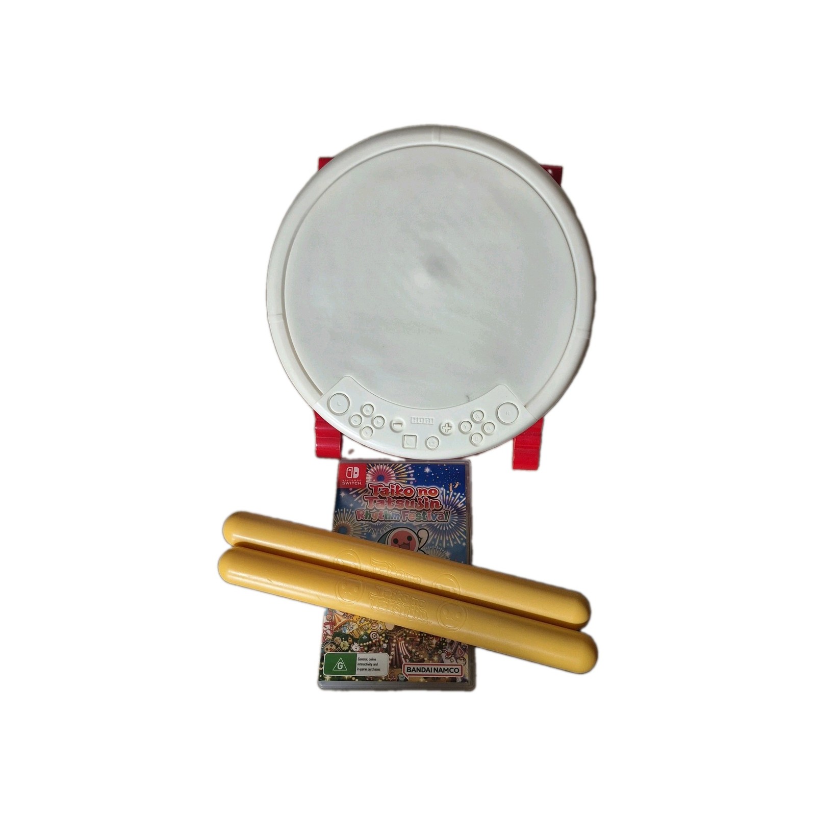 Bandai Namco Taiko no Tatsujin: Rhythm Festival Switch PAL w/ Drum + Sticks
