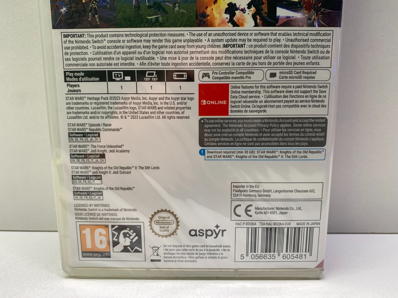 STAR WARS HERITAGE PACK – NINTENDO SWITCH – NEW SEALED PAL VERSION