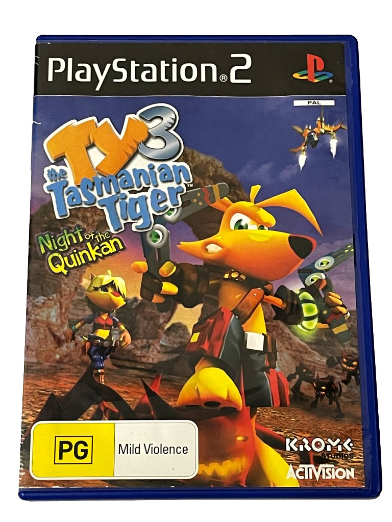 Ty the Tasmanian Tiger 3 Night of the Quinkan PS2 PAL *Complete*