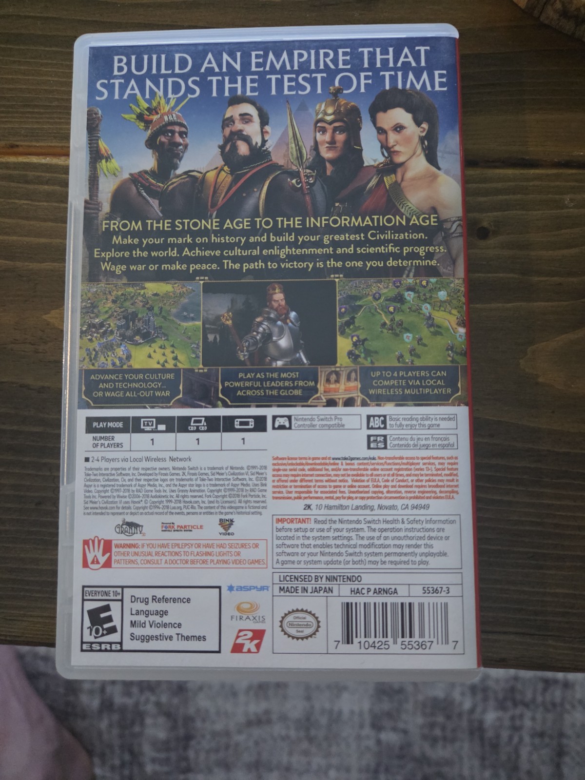Sid Meiers Civilization 6 Nintendo Switch, Complete Edition