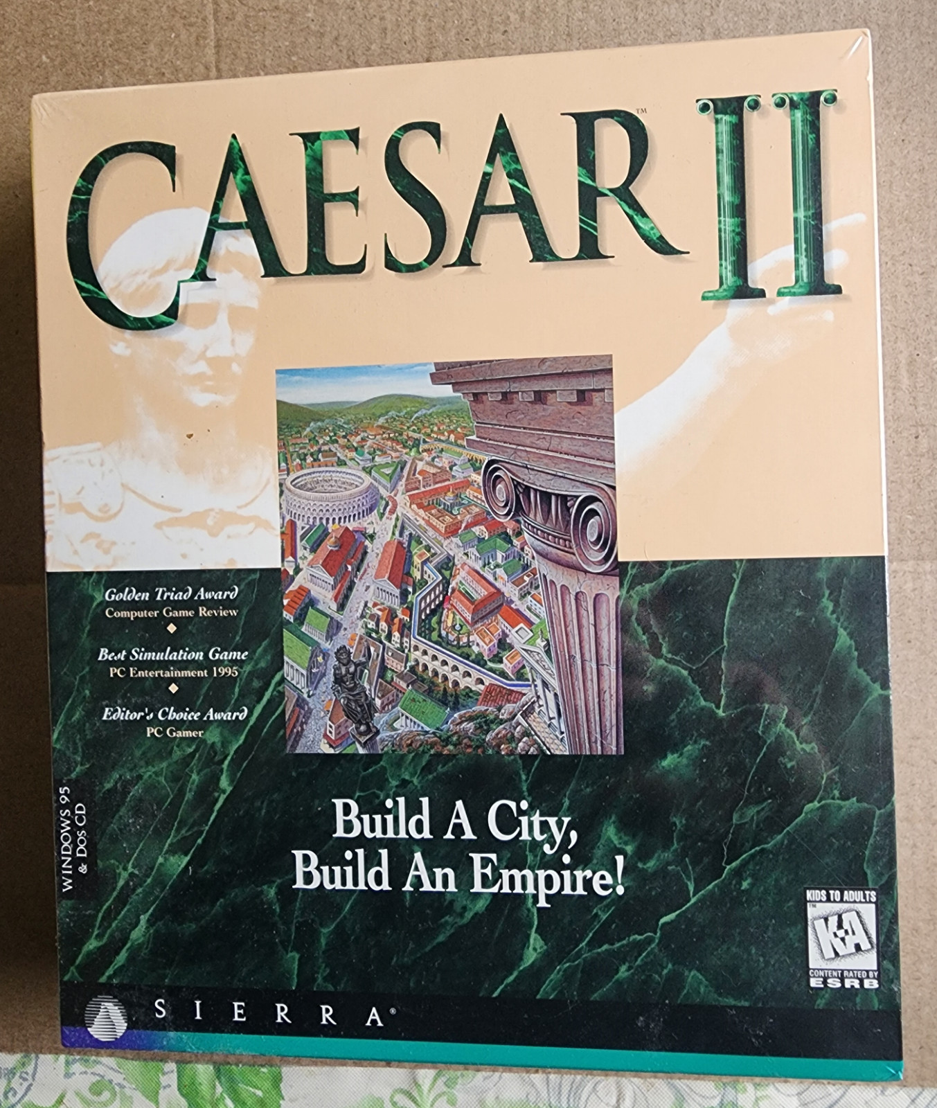 Caesar II (1995) PC Big Box Edition New Factory Sealed Classic PC Gaming Fun!