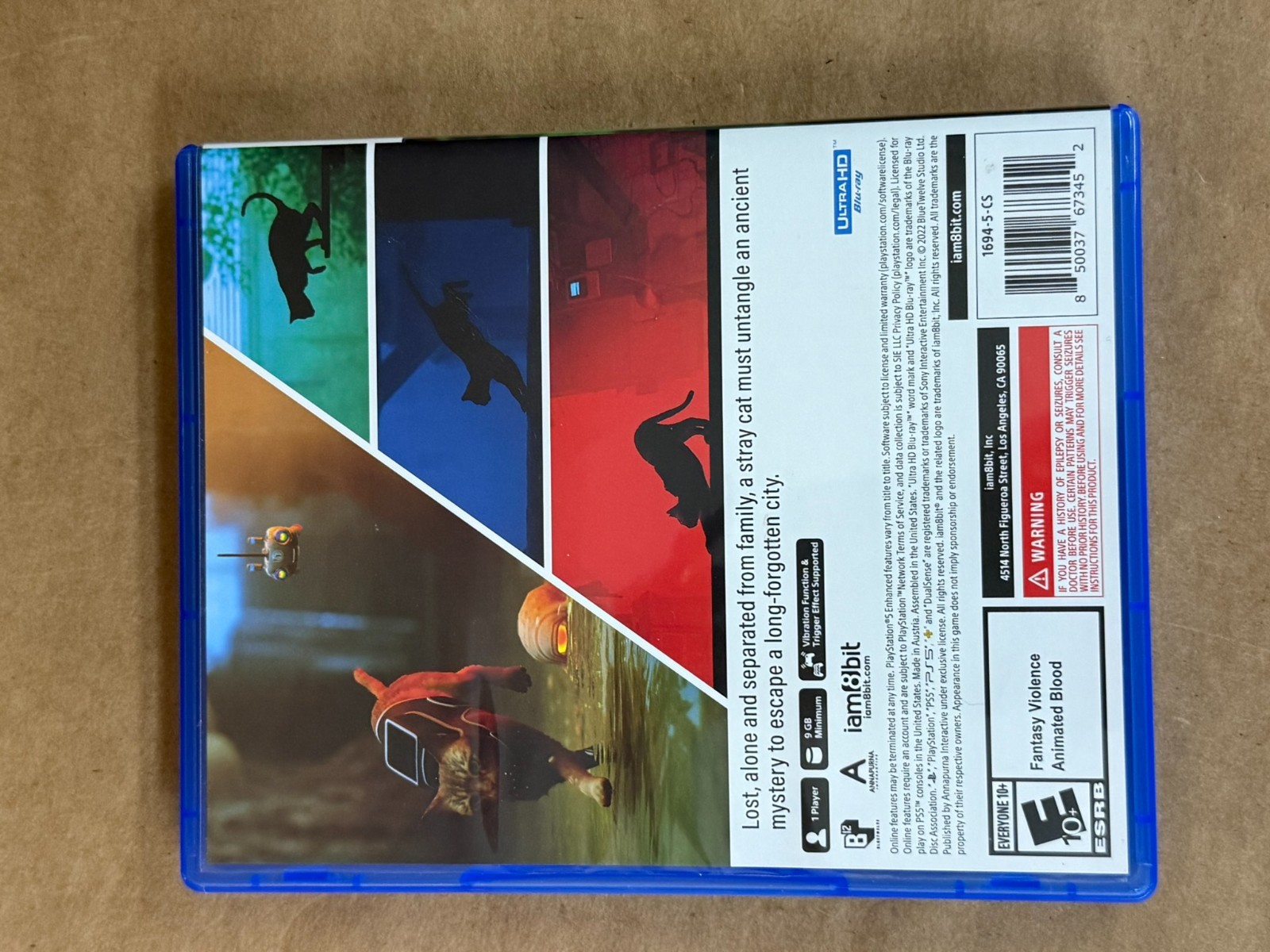 Stray Iam8bit Exclusive Limited Edition PlayStation 5 w/ slipcover PS5 Game