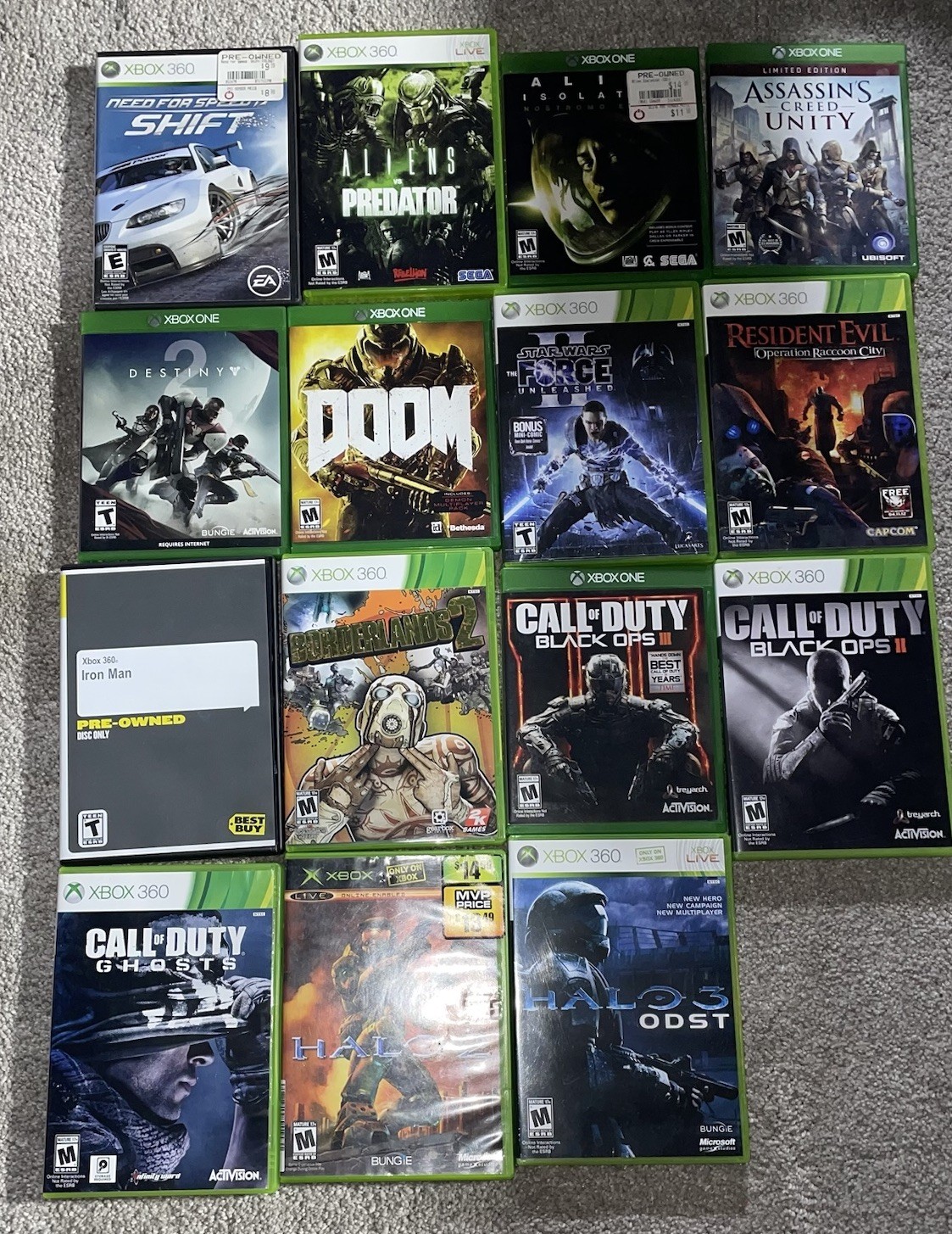 Lot of 15 Xbox Games! Make An Offer!