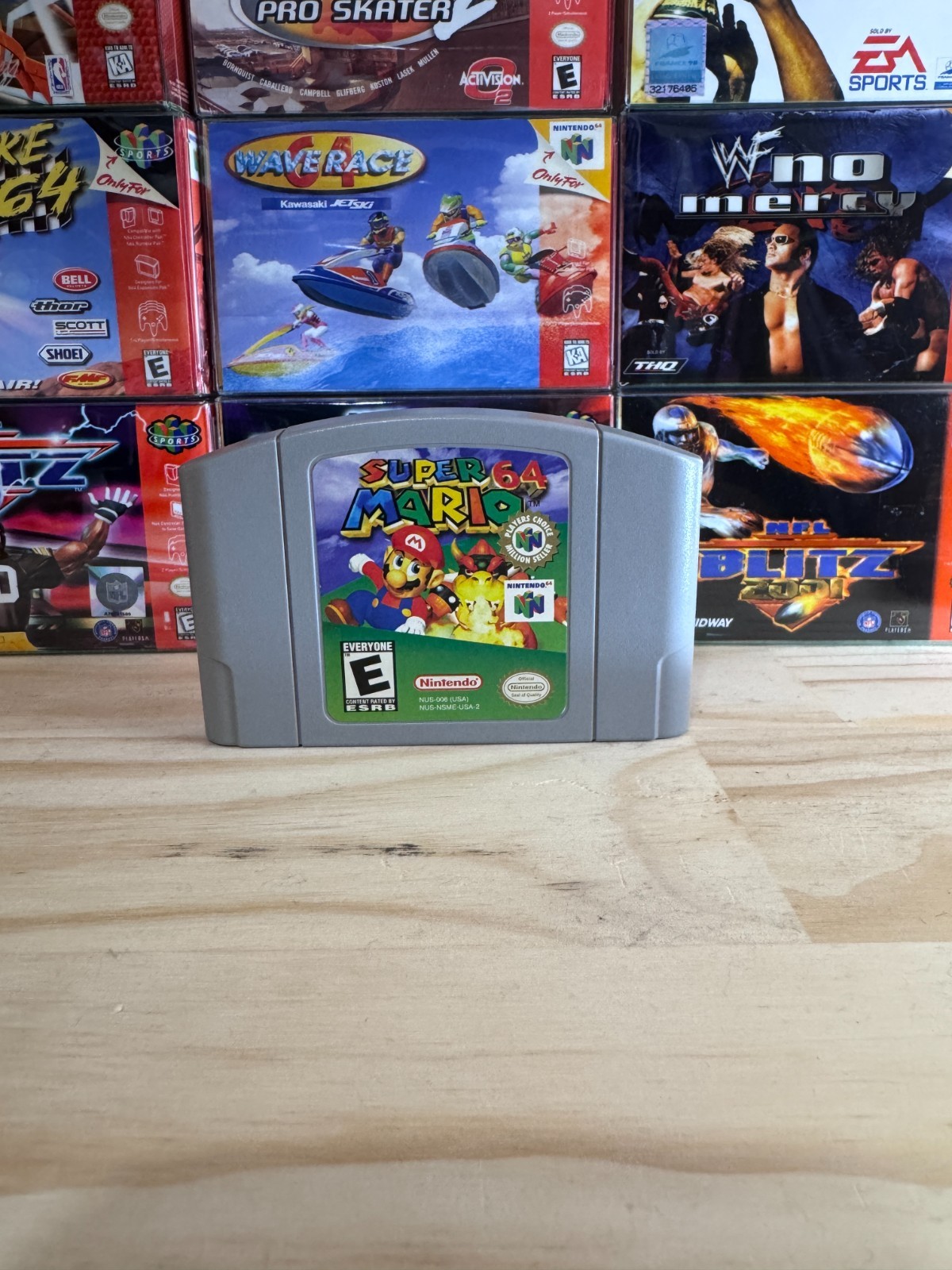 Authentic Super Mario 64 Nintendo 64 Cartridge (with custom box).