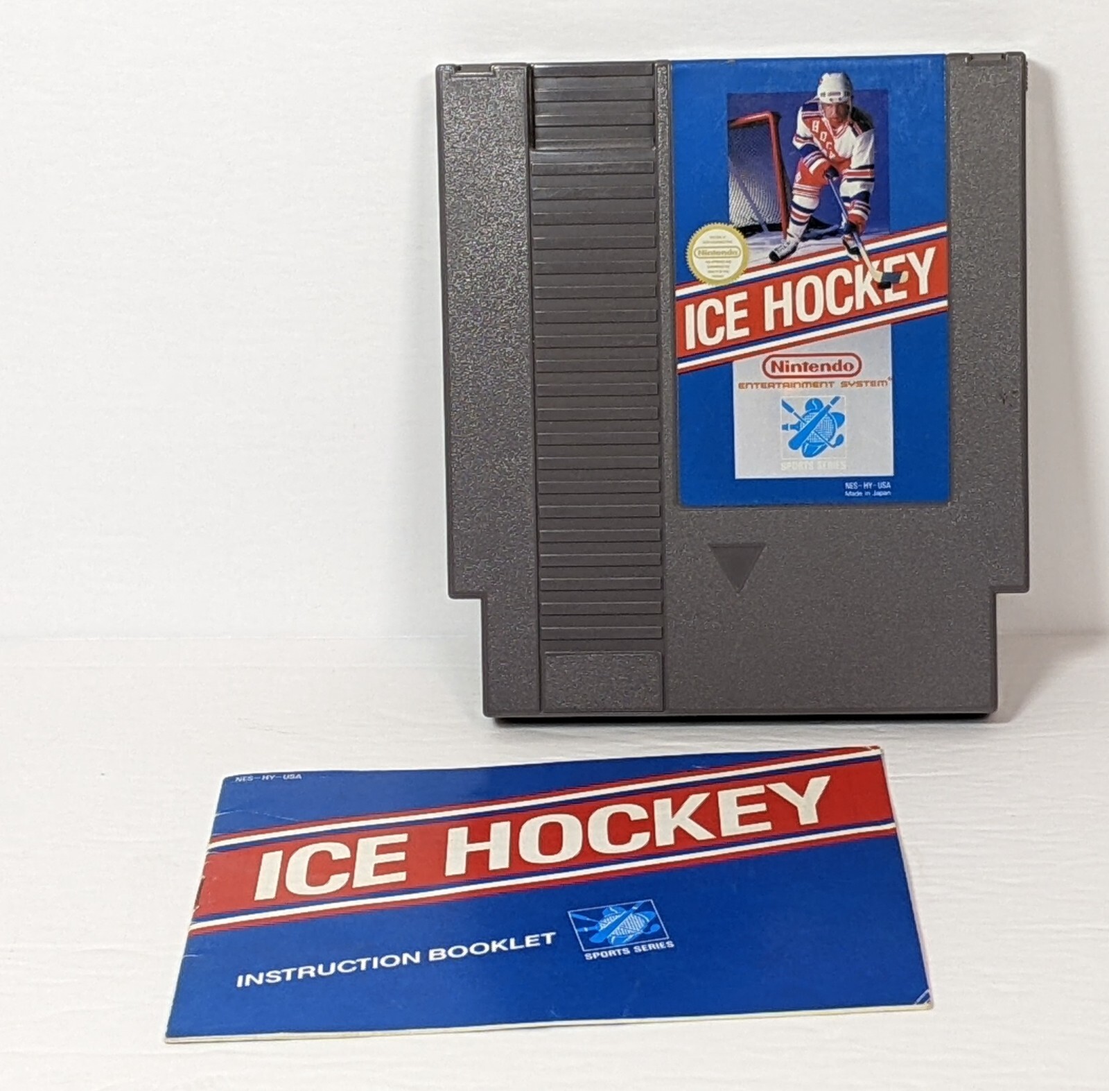 Ice Hockey (NES) NES-HY-USA Cartridge with Manual Tested Working