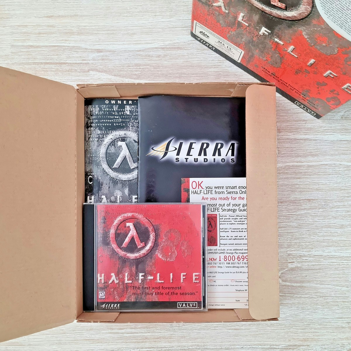 1998 Rare Oz BIG BOX PC Edition of HALF-LIFE