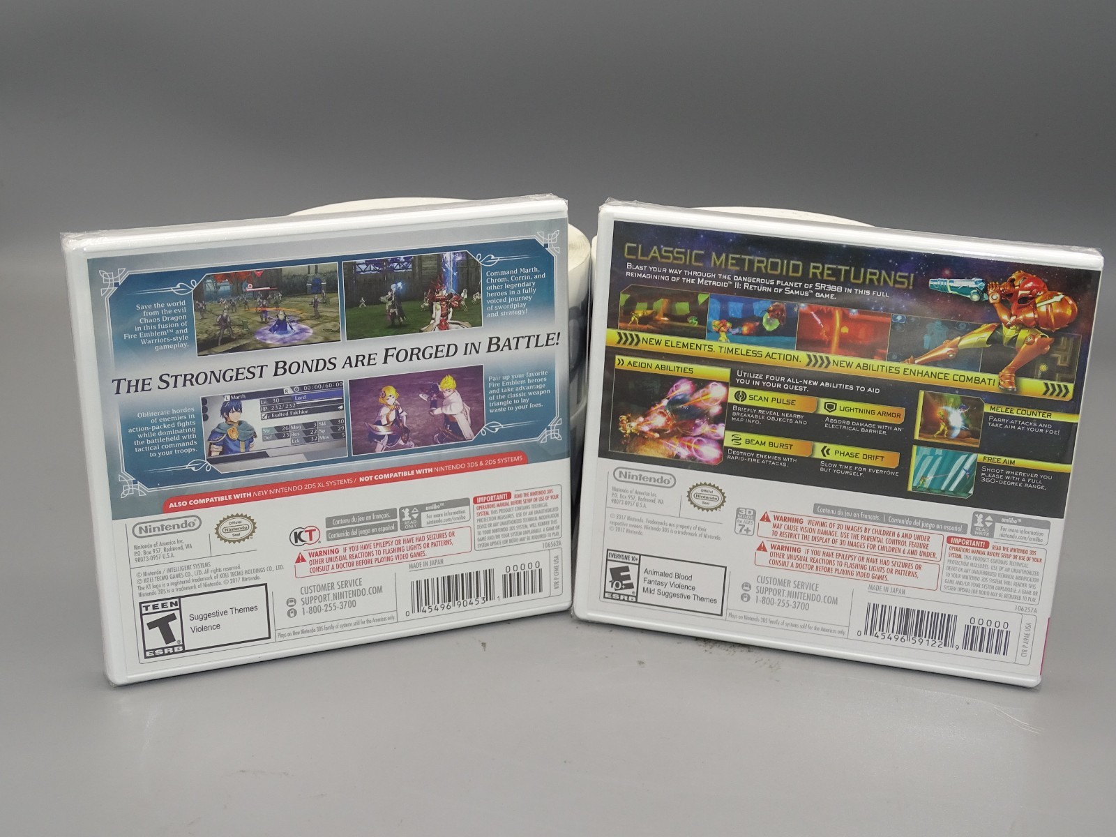 2-PACK 3DS Metroid Samus Returns + Fire Emblem Warriors USA 1st Prints NEW!