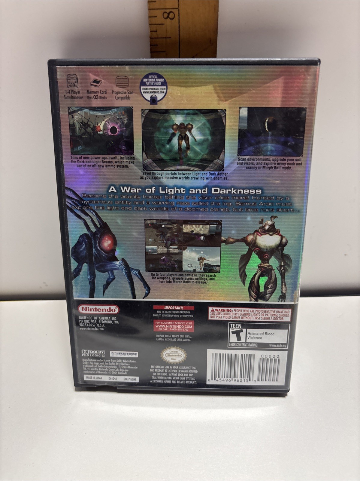 Metroid Prime 2 Echoes (Nintendo GameCube 2004) CIB Complete w/ Manual, Reg Card