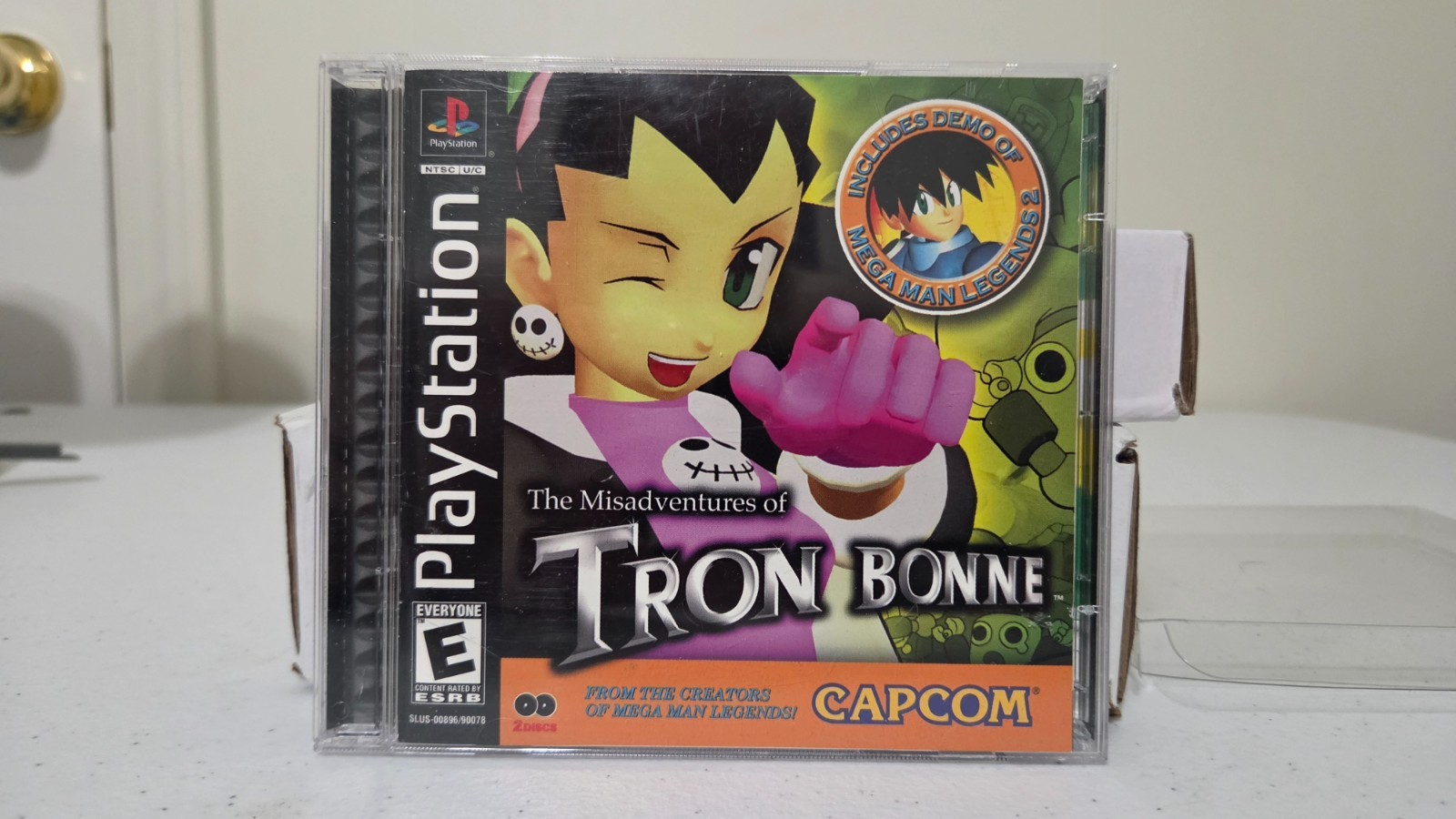 MISADVENTURES OF TRON BONNE – PS1 – CIB+ – INCLUDES REG CARD!