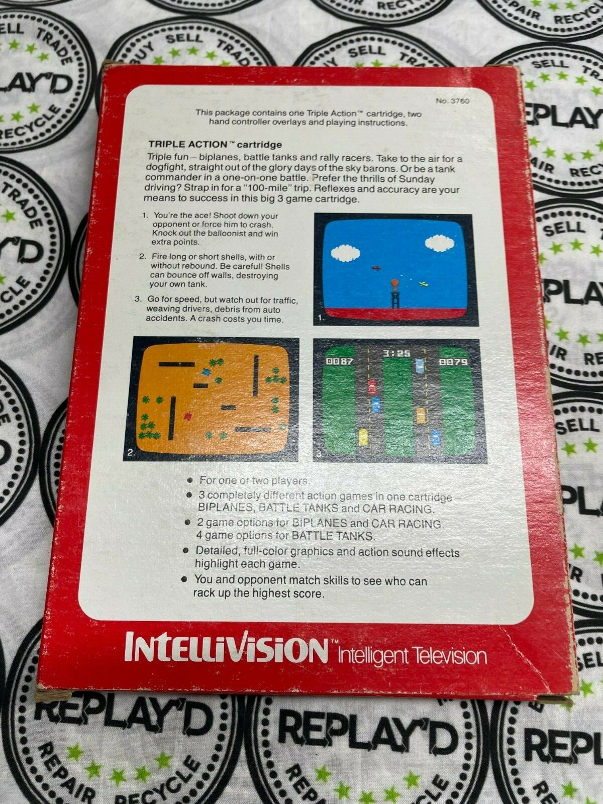 Intellivision Triple Action *Complete in Box* *Read Description*