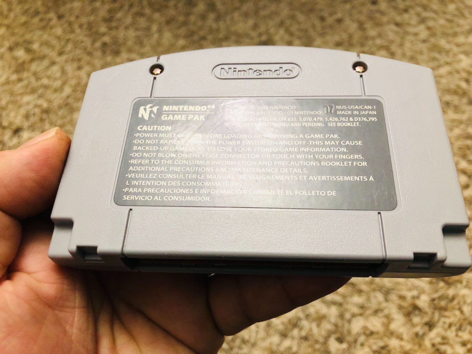 Super Mario 64 (Nintendo 64, 1996) Game Cartridge only Tested Authentic