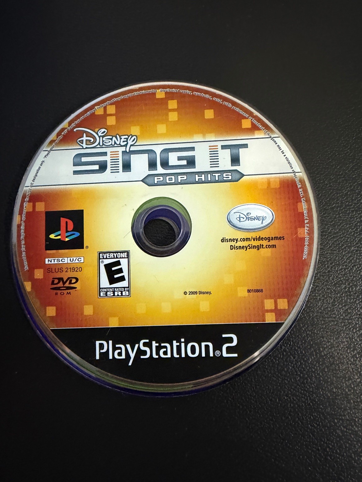 Disney Sing It Pop Hits PlayStation 2 Video Game Karaoke Music PS2