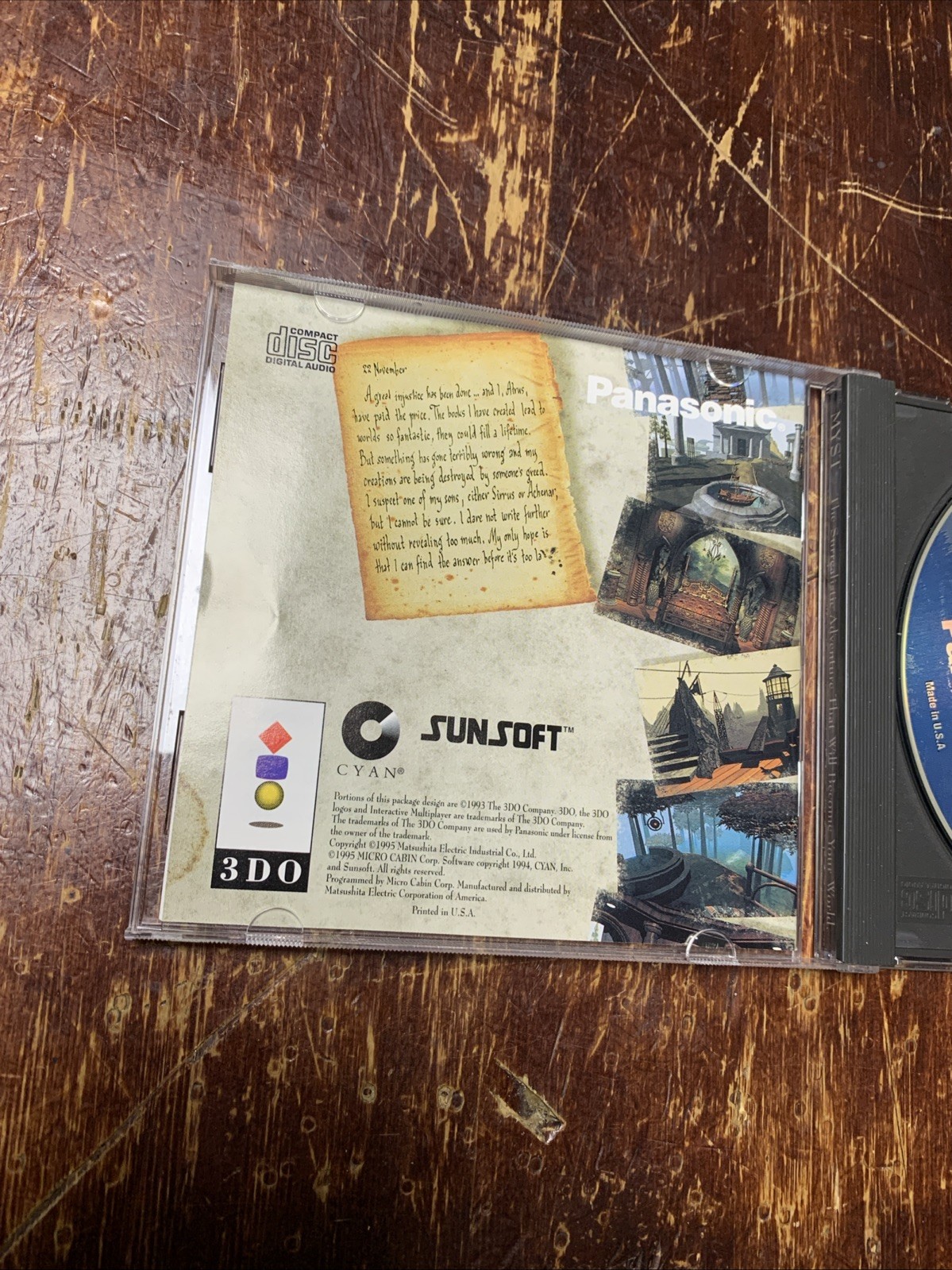 Myst Panasonic 3DO, 1995 – 3DO CD Video Game