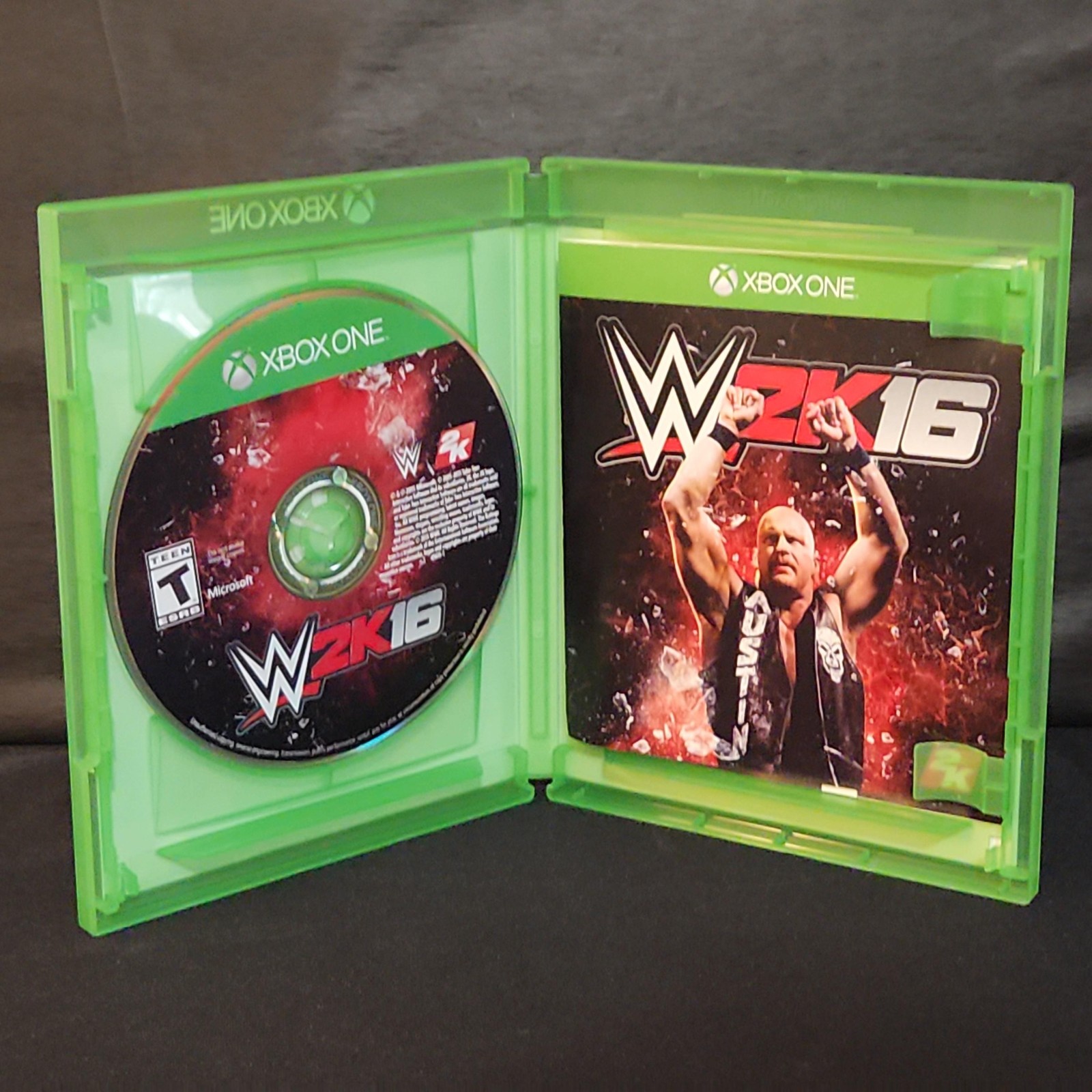 WWE 2K16 Xbox One Game CIB Disc Case Manual 2K T NTSC-U/C 2015 Wrestling