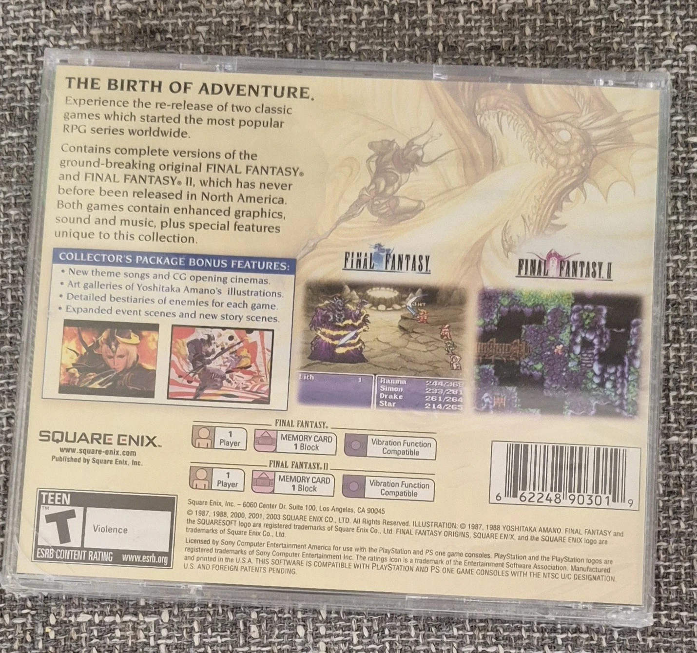 Final Fantasy Origins [Greatest Hits] (PlayStation 1/PSX / PS1) Brand New Sealed