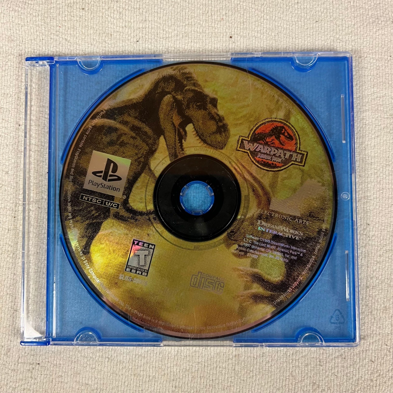Warpath Jurassic Park Sony PlayStation 1 PS1 1999 Disc Only