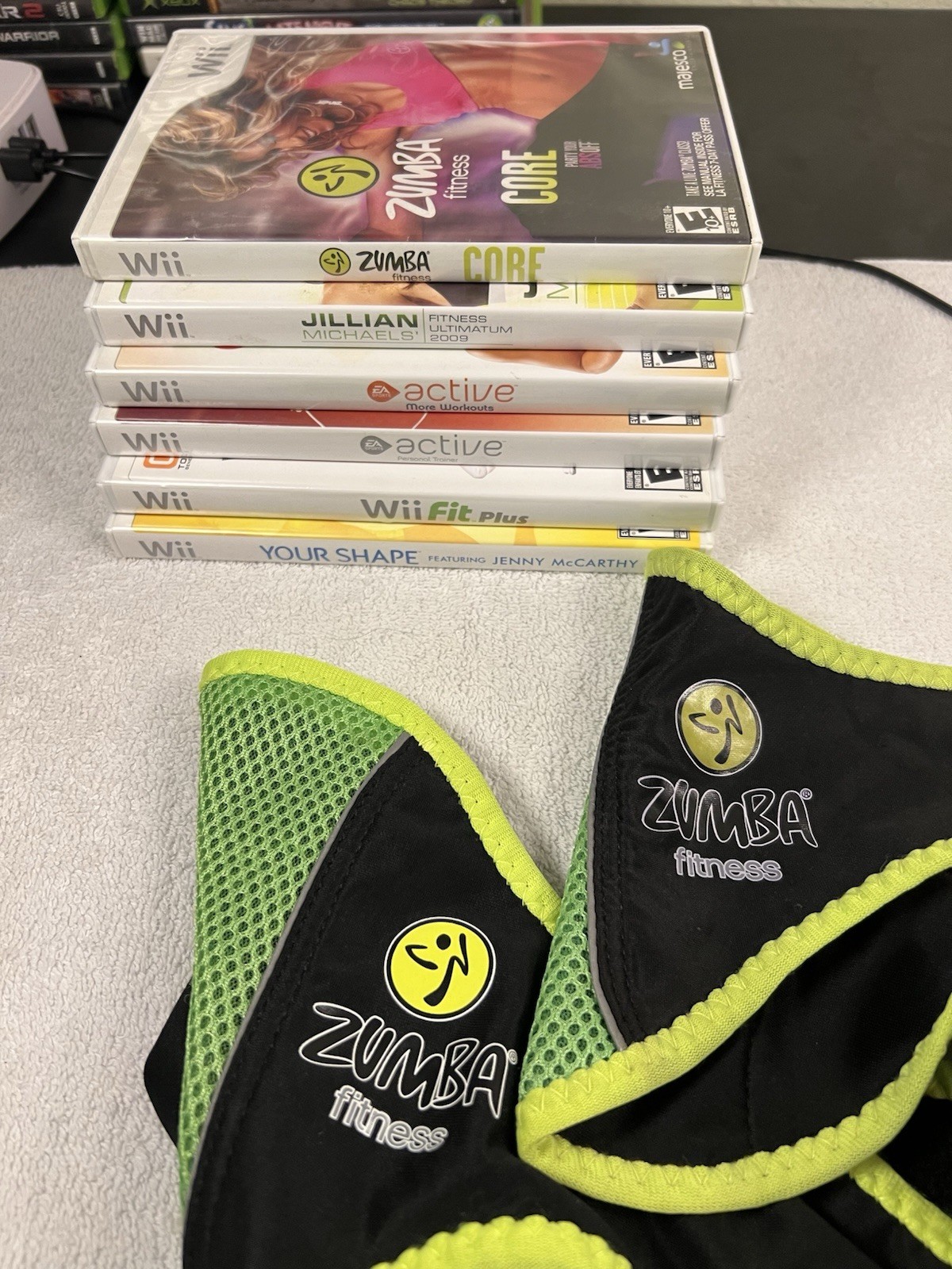 Zumba Fitness Core Jillian Michaels EA Active Your Shape Nintendo Wii Fit Bundle