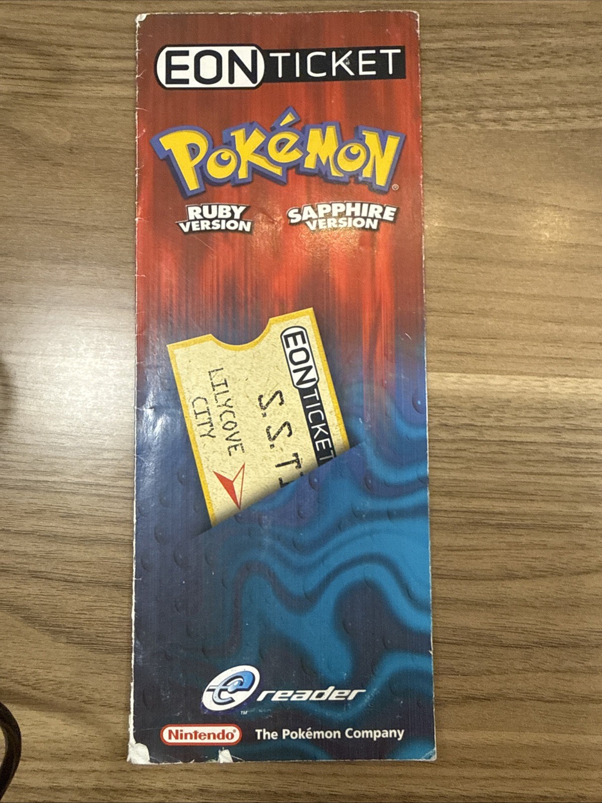 Pokémon Ruby & Sapphire SS Tidal Eon Ticket – Toys R Us eReader GBA FREE SHIP