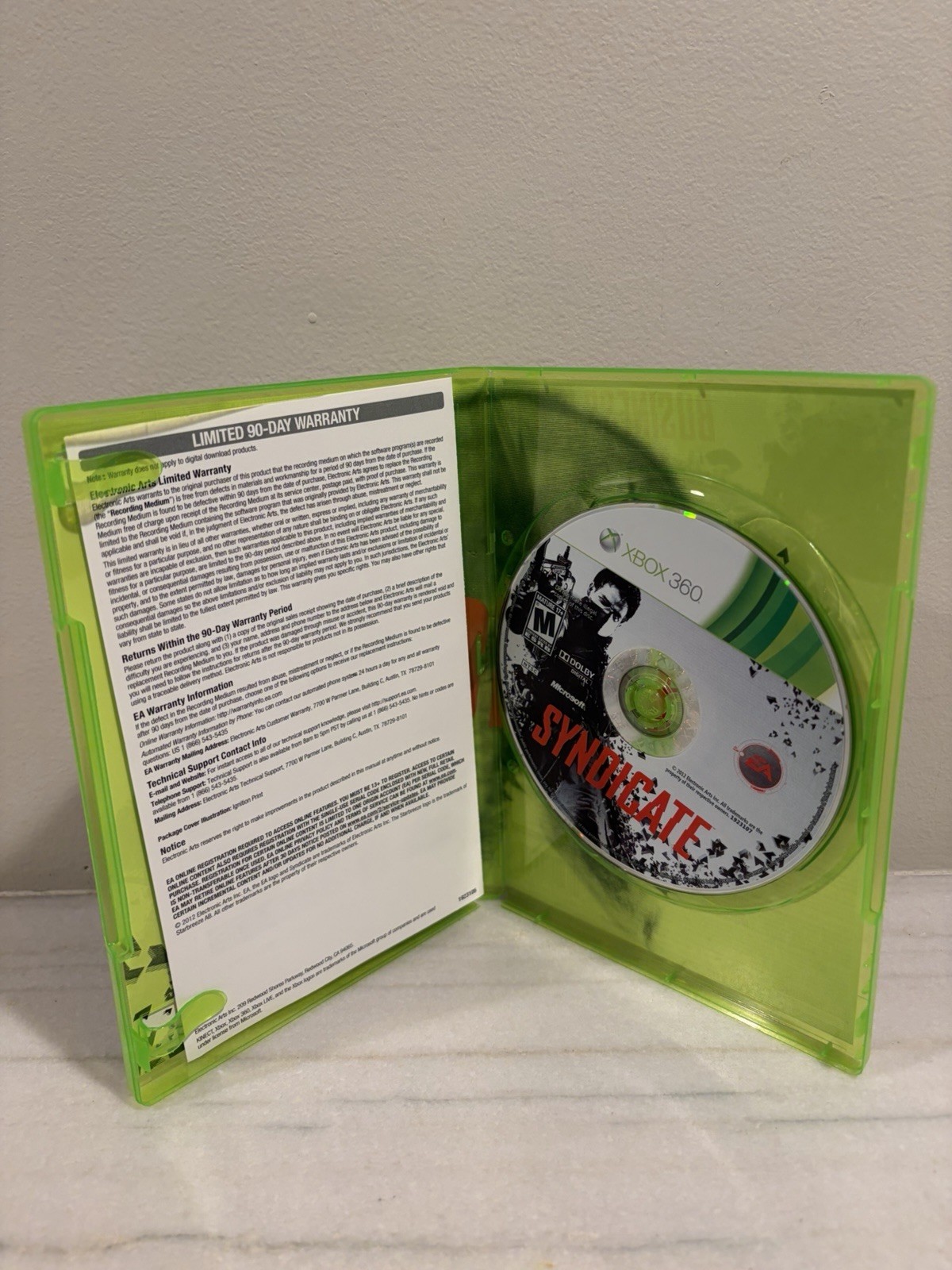 SYNDICATE (Xbox 360, 2012) Complete