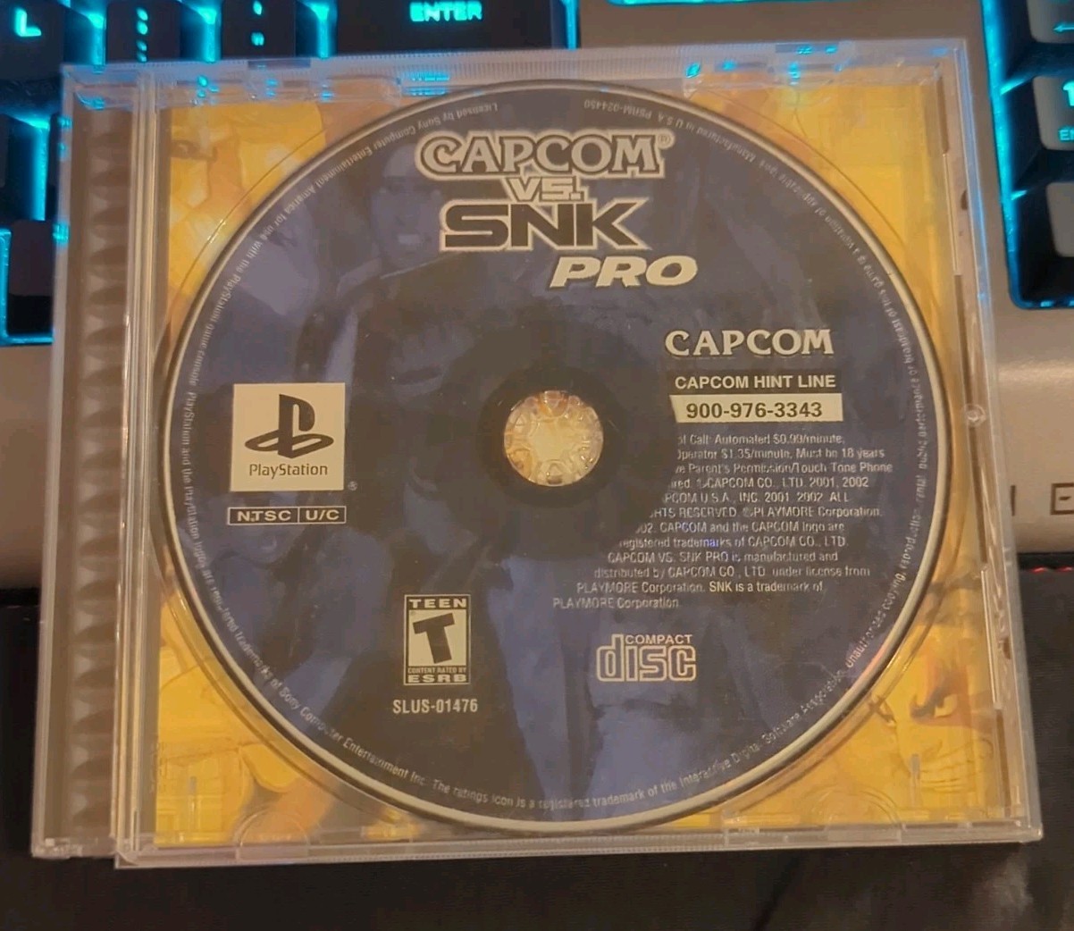 Capcom vs SNK Pro for Sony Playstation PS1 No Manual Tested