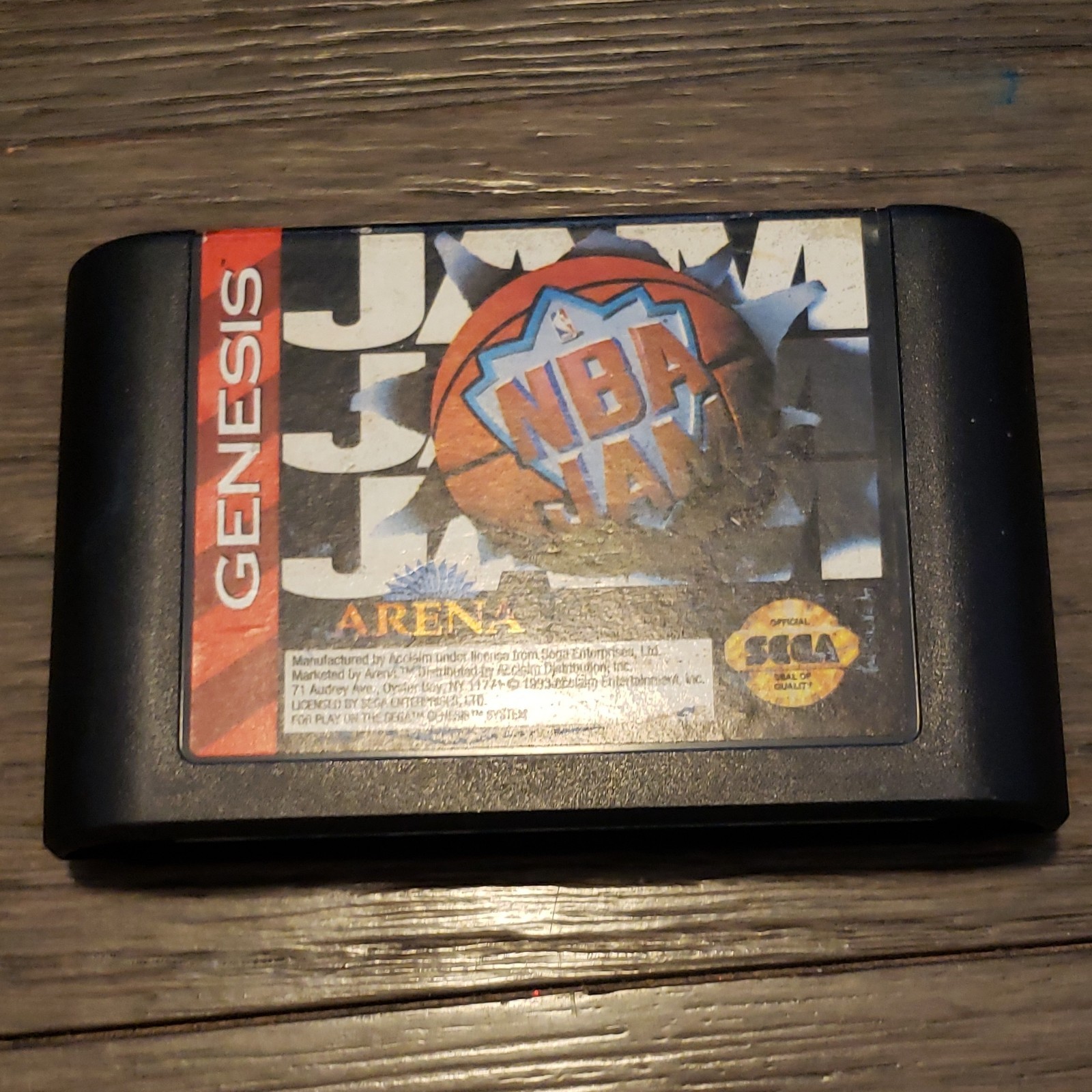 Arena NBA Jam Series Sega Genesis TESTED