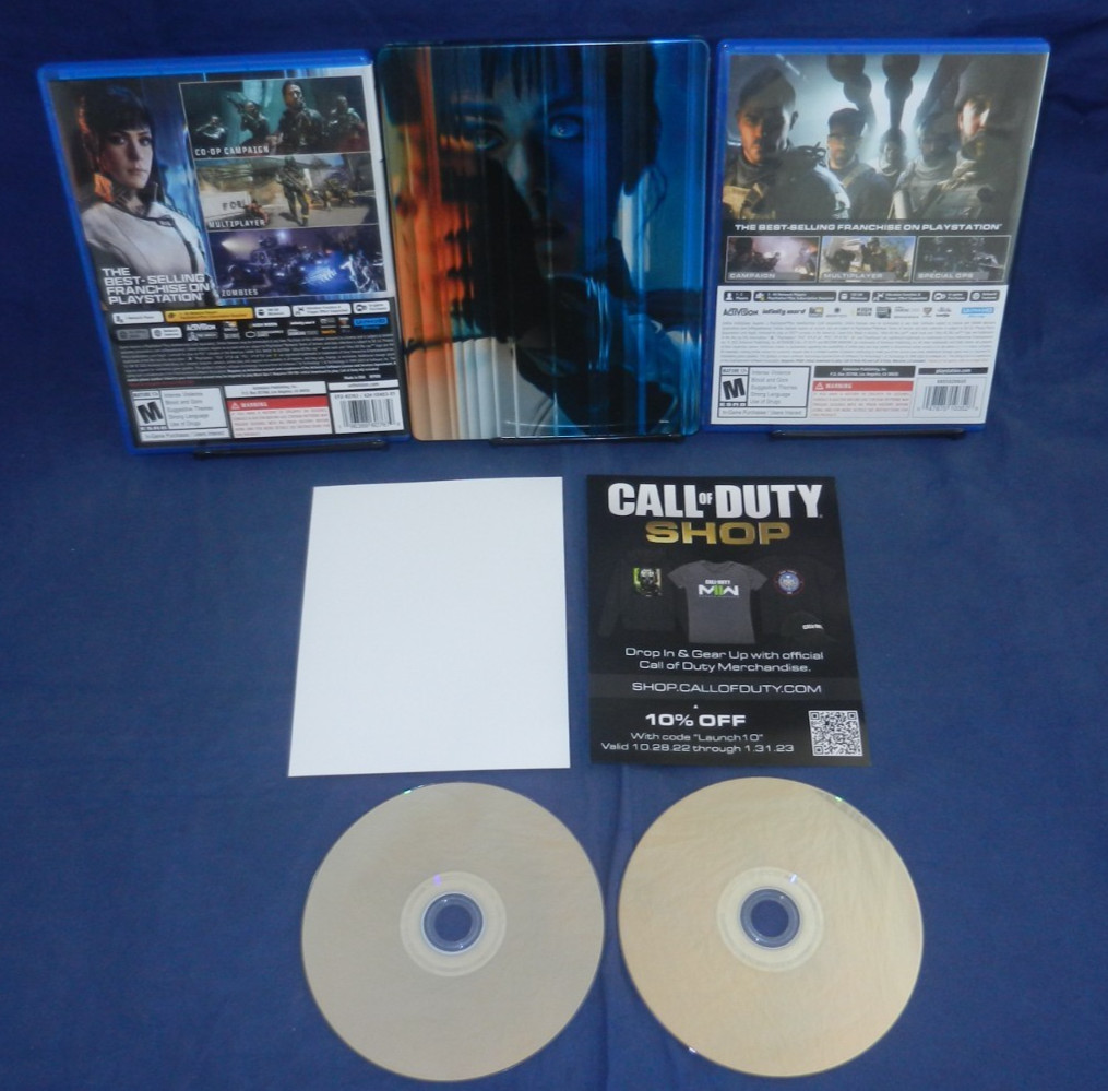 PS5; Call of Duty Black Ops 7 w/ Steelbook, Modern Warfare 2, LN, Rated M,FreeSH