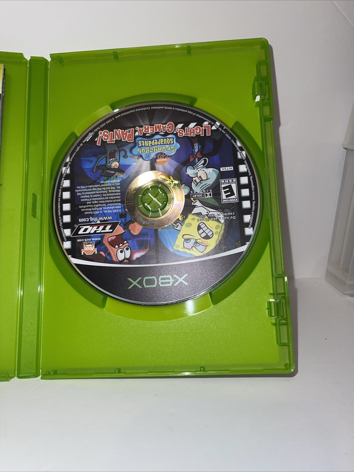 SpongeBob SquarePants: Lights, Camera, Pants (Microsoft Xbox, 2005) Complete