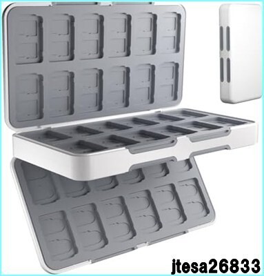 Switch Switch 2 Game Card Case 48 Slots Shockproof Lightweight Dustproof Storage