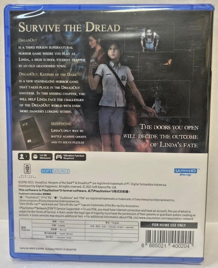 DreadOut Remastered Collection PS5 Brand New Game (2025 Horror)