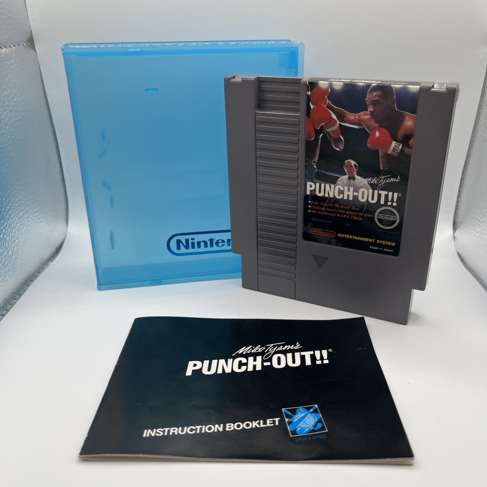 NES Nintendo Mike Tyson’s Punch-Out With Manual And Replacement Case Authentic