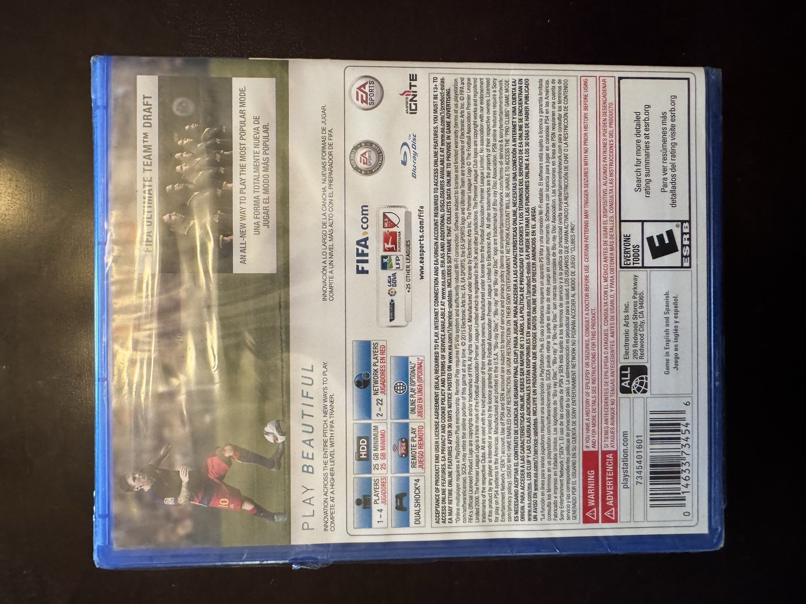 FIFA 16 PLAYSTATION 4 Factory Sealed SONY EA SPORTS SOCCER FOOTBALL MESSI — NEW