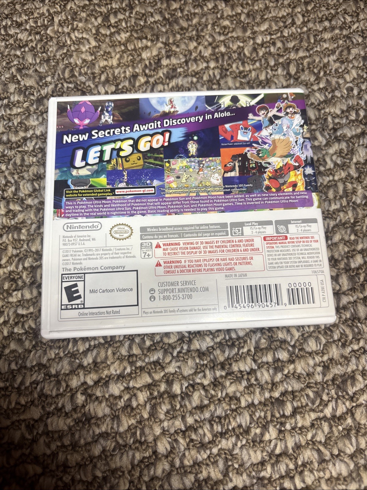 Pokemon Ultra Moon Nintendo 3DS Preowned