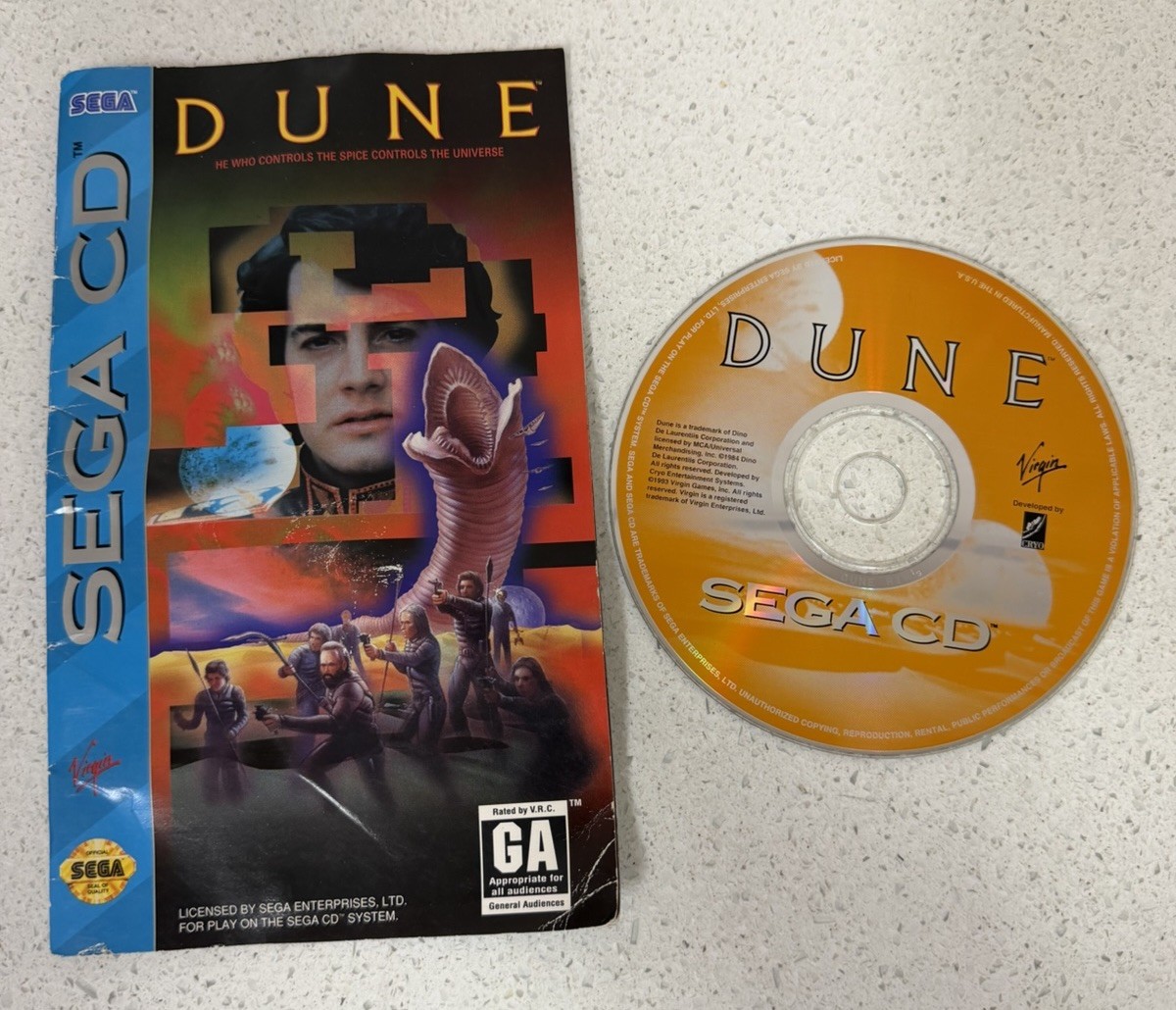 Sega CD – DUNE – USA – ACCEPTABLE CONDITION