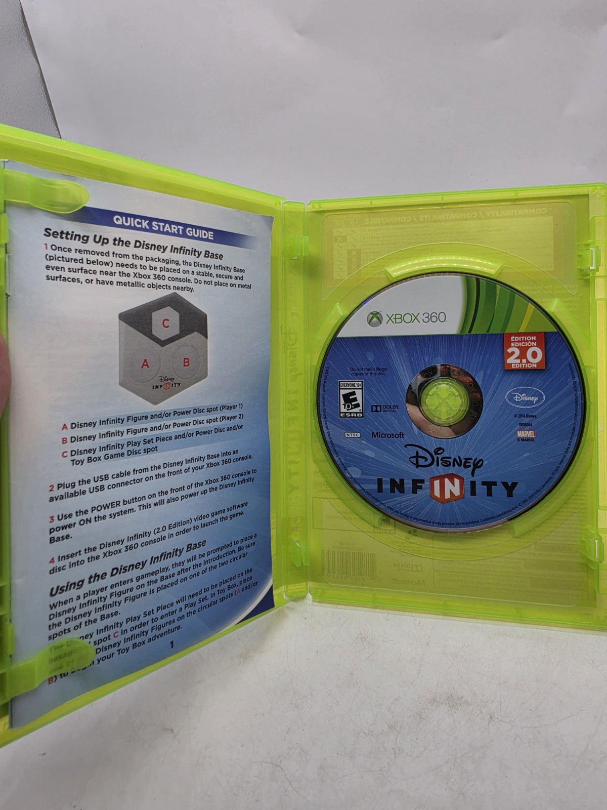 Infinity 2.0 Game Only For Xbox 360 Disney Family/Kids Cib Mint Tested