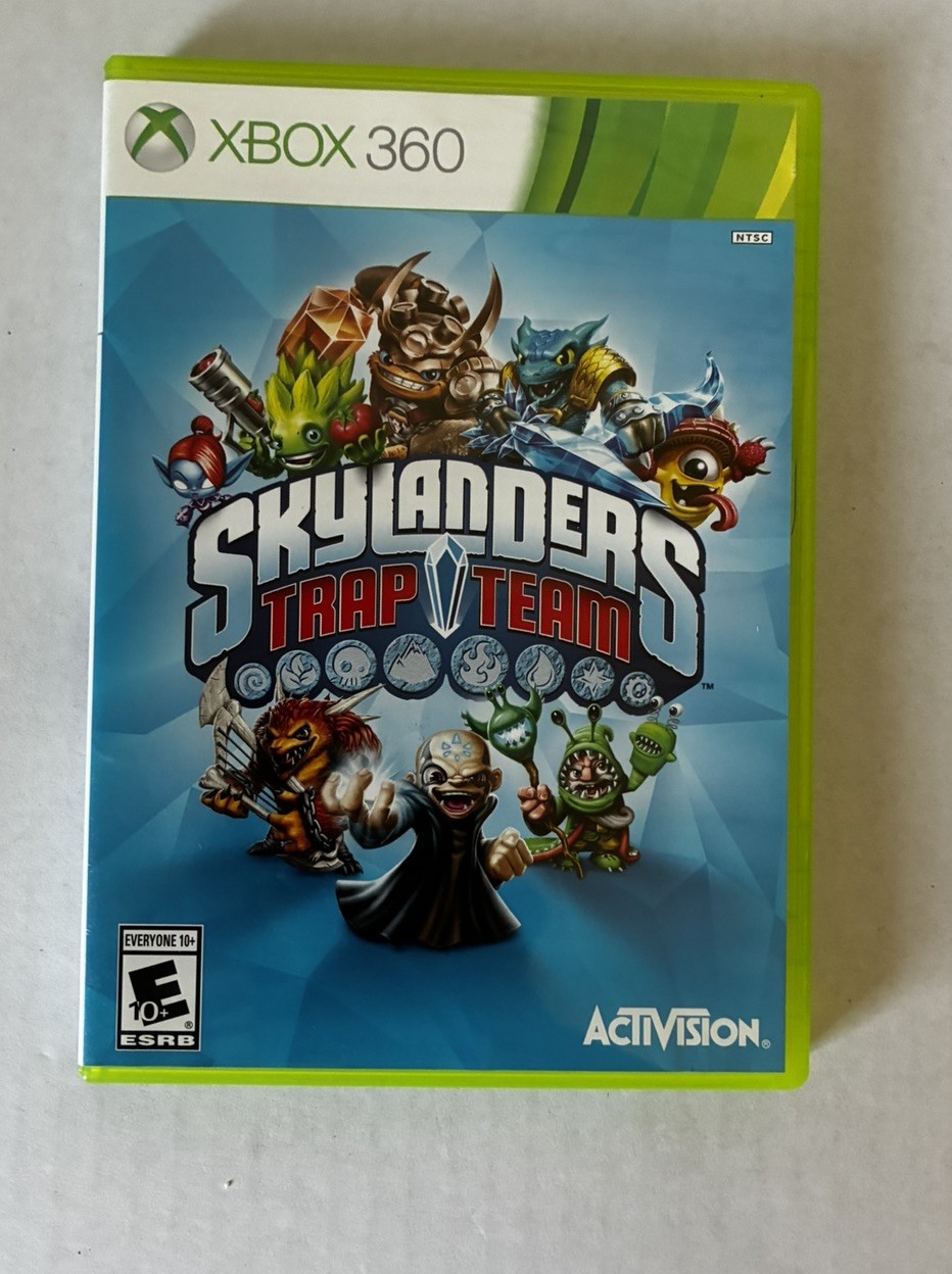 Skylanders Trap Team X-Box 360 Game Disc and Case NO PORTAL OR SKYLAANDERS