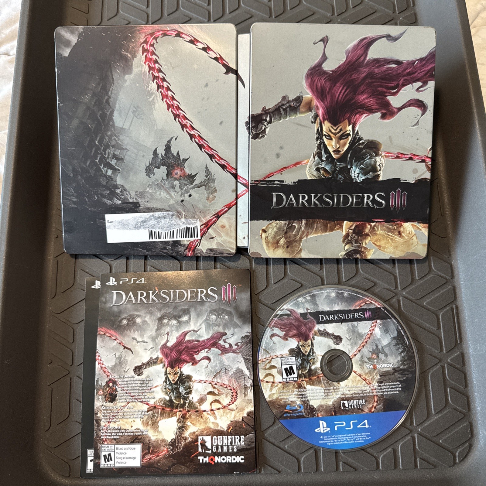 Darksiders III (Sony PlayStation 4, PS4, 2018) Steelbook