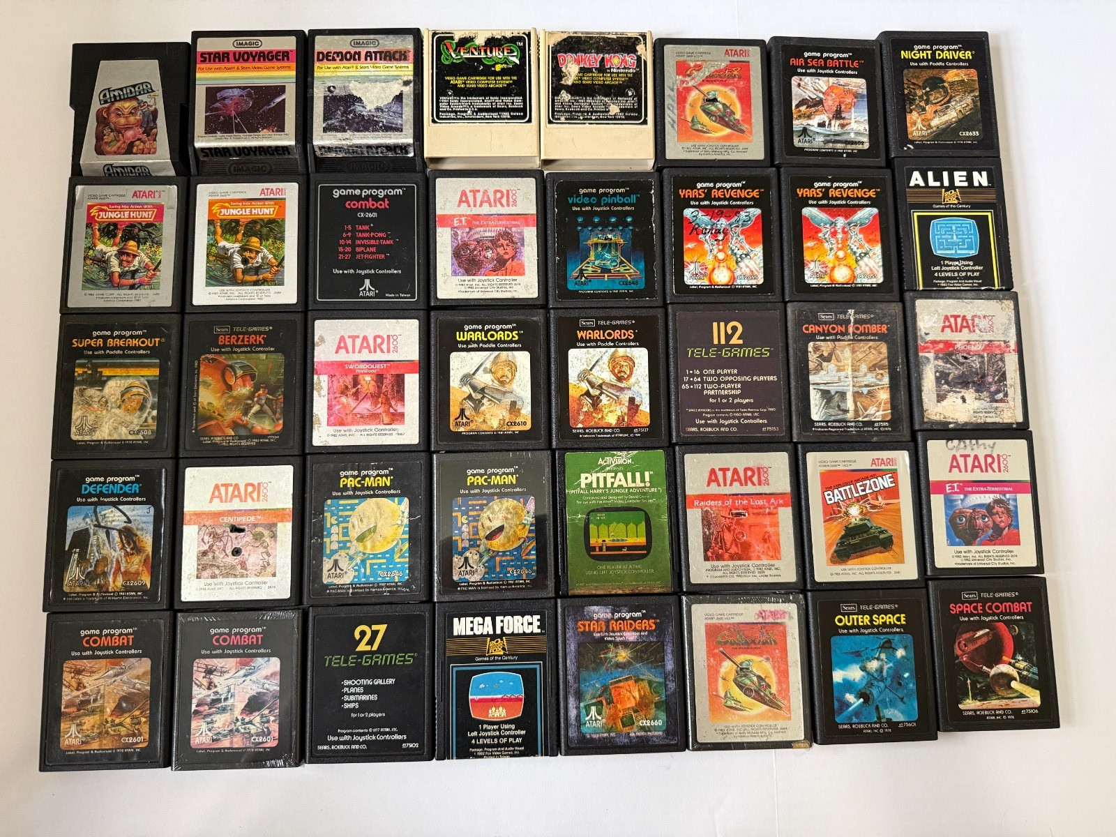 Atari 2600 games lot – You pick your games – Untested