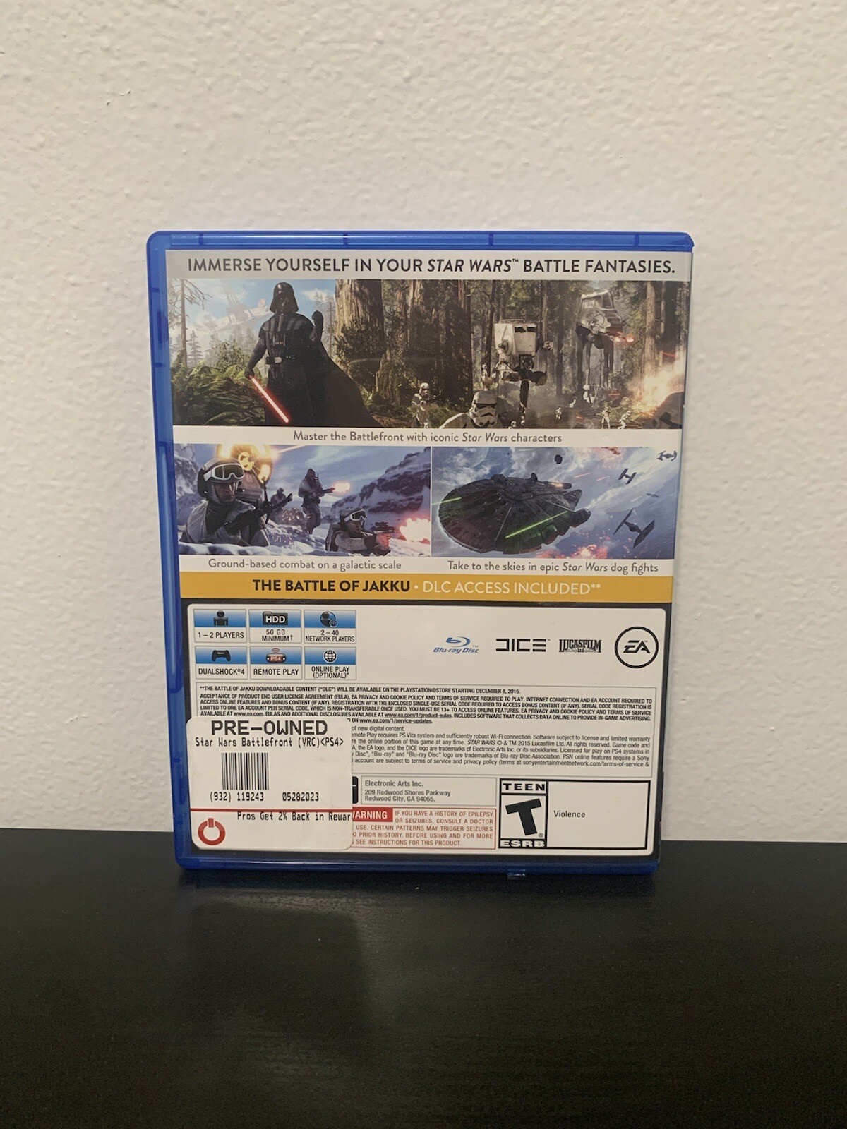 Star Wars Battlefront – PS4 – Sony PlayStation 4 – LikeNew – Complete