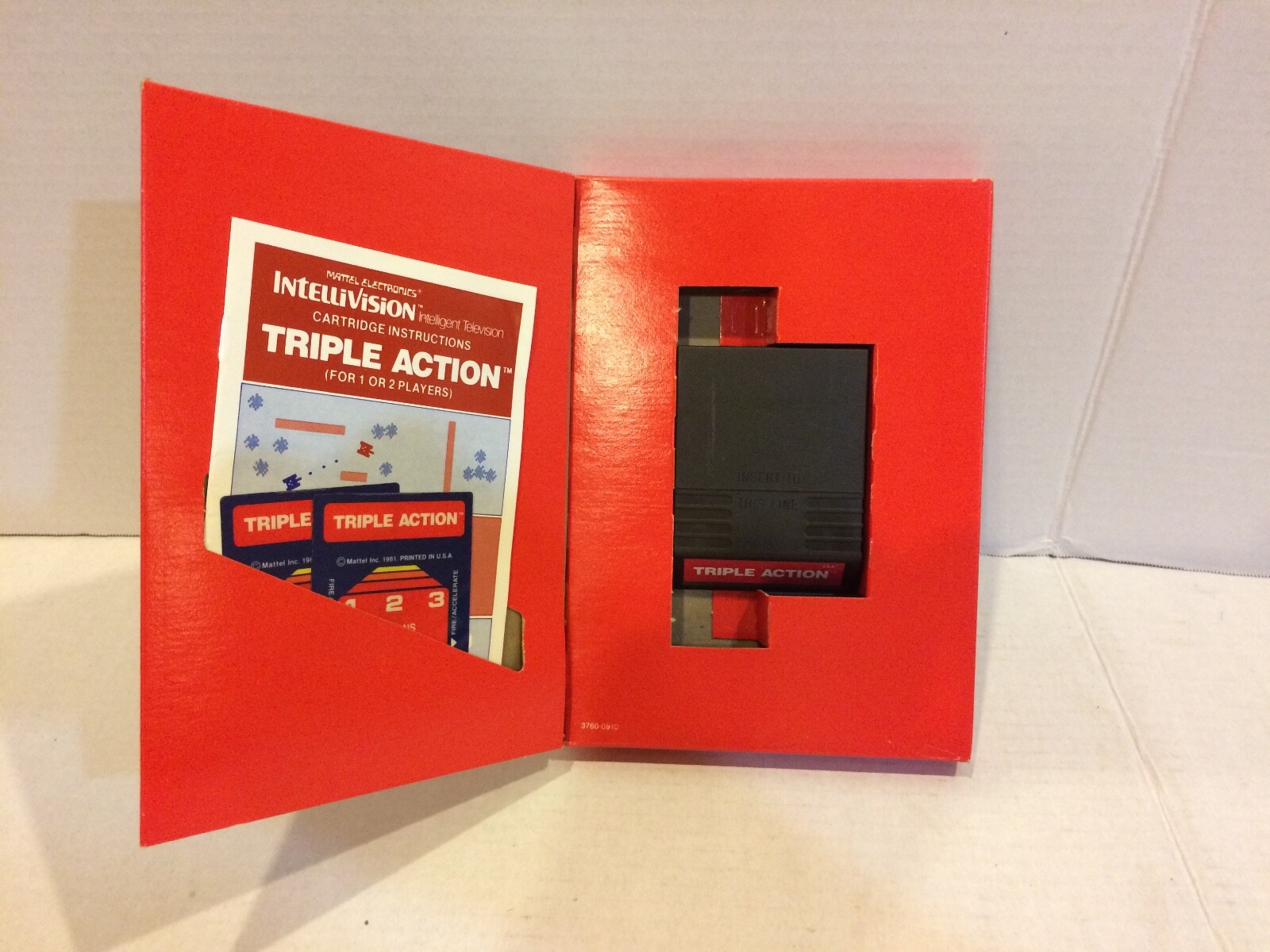 Vintage 1981 Intellivision Video Game – Triple Action