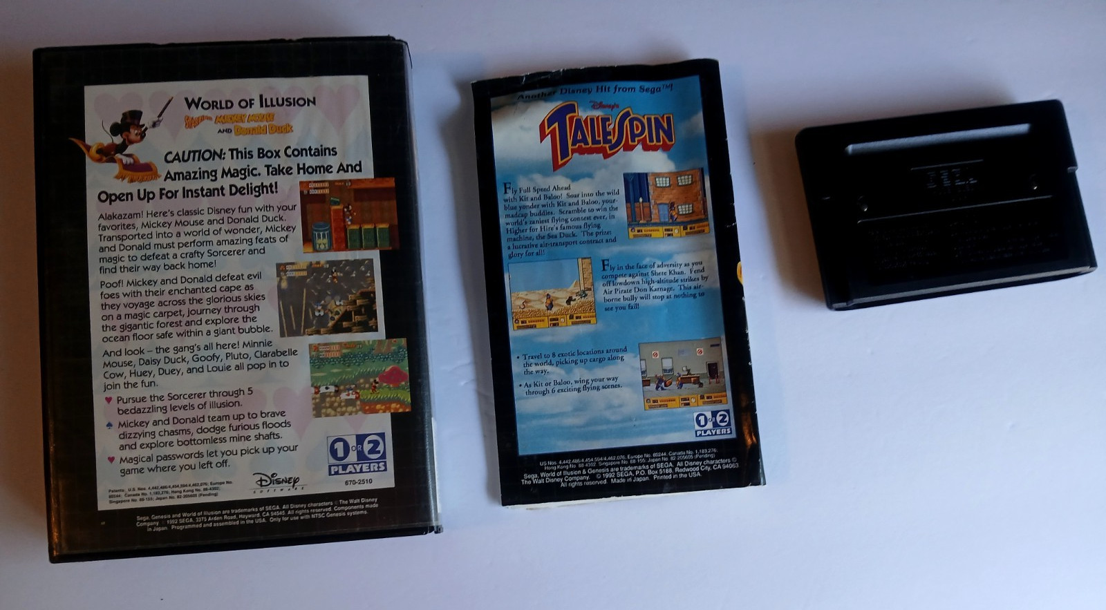 World of Illusion Mickey Sega Genesis CIB Complete w Box Manual Tested Working