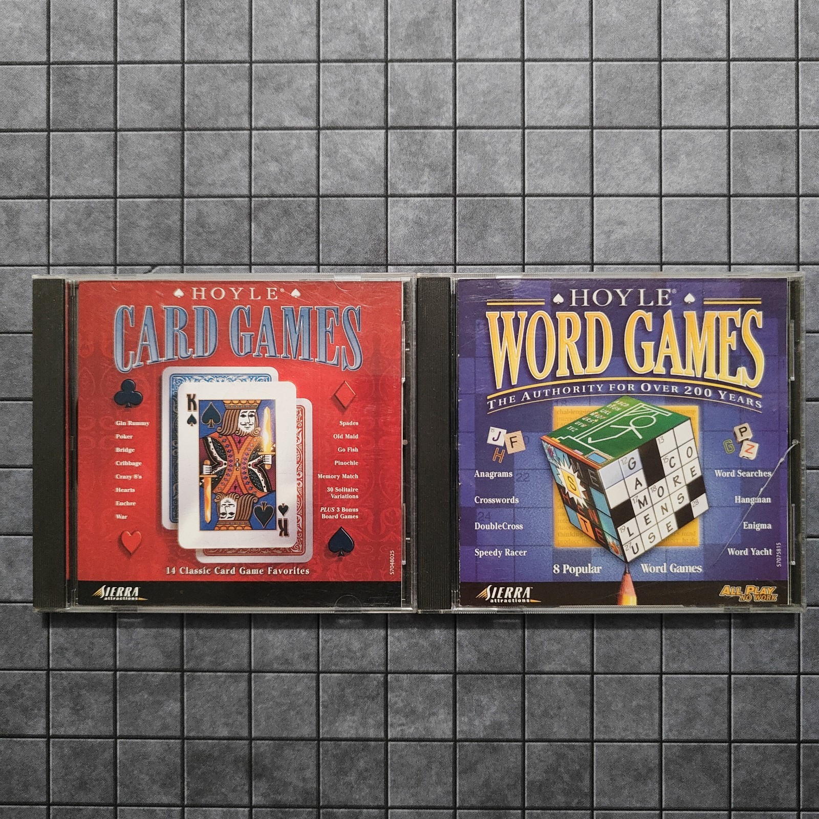 HOYLE Card Games 2.0 1998 Edition / Word Games 1999 Edition (PC CD-ROM) SET of 2