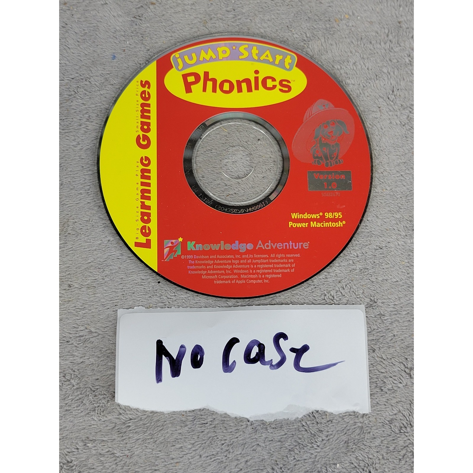 JumpStart Phonics Version 1.0 PC Mac 1999 Knowledge Adventure Learning Games