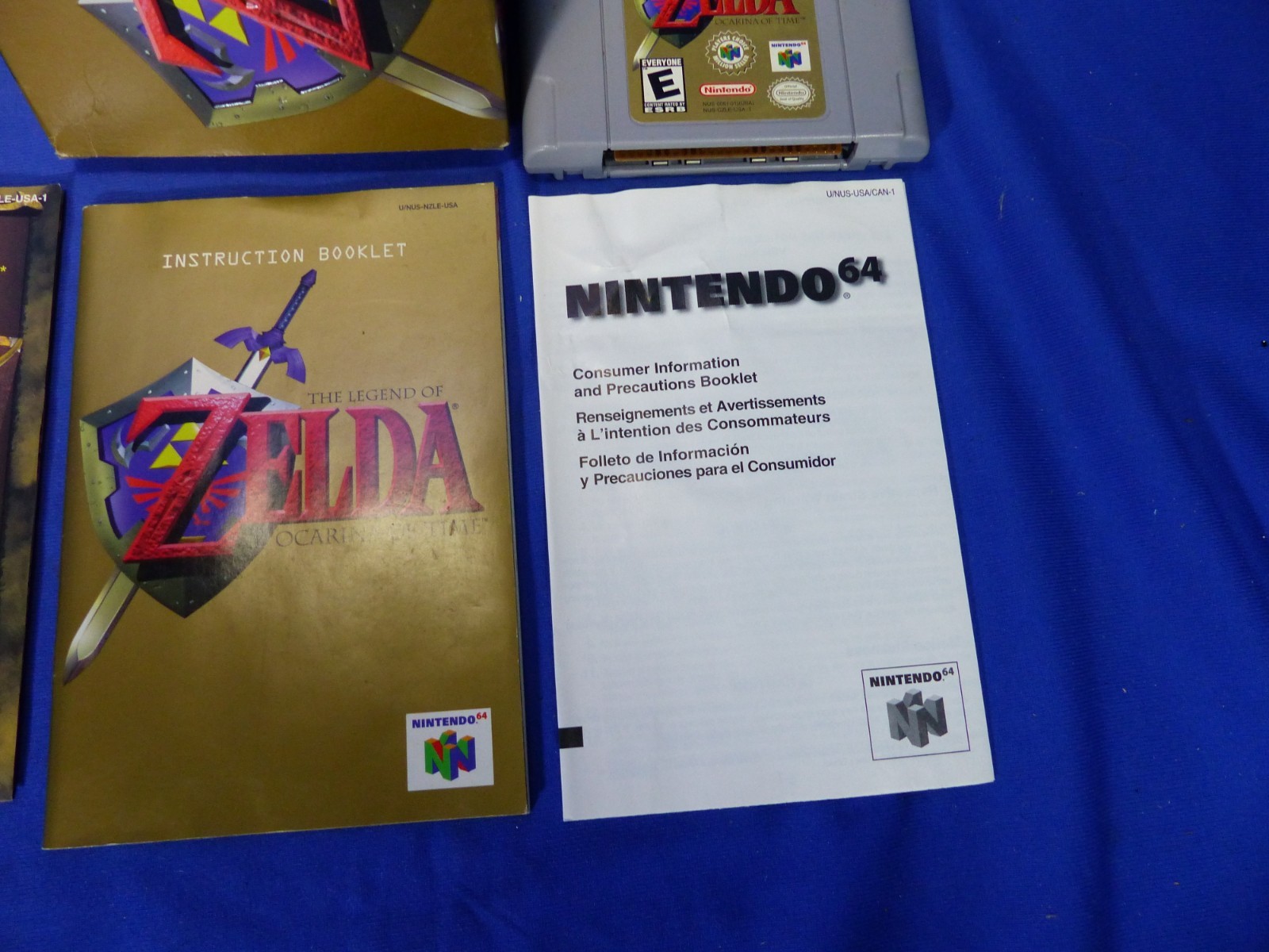 N64 Legend of Zelda Ocarina of Time Complete CIB Box stored since purchased