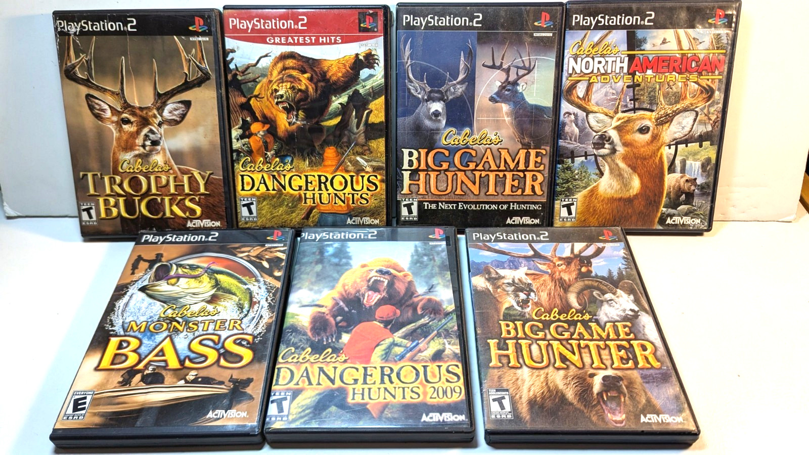 Cabela’s Hunting Game Bundle Lot Sony PlayStation 2 PS2 – Resurfaced Tested