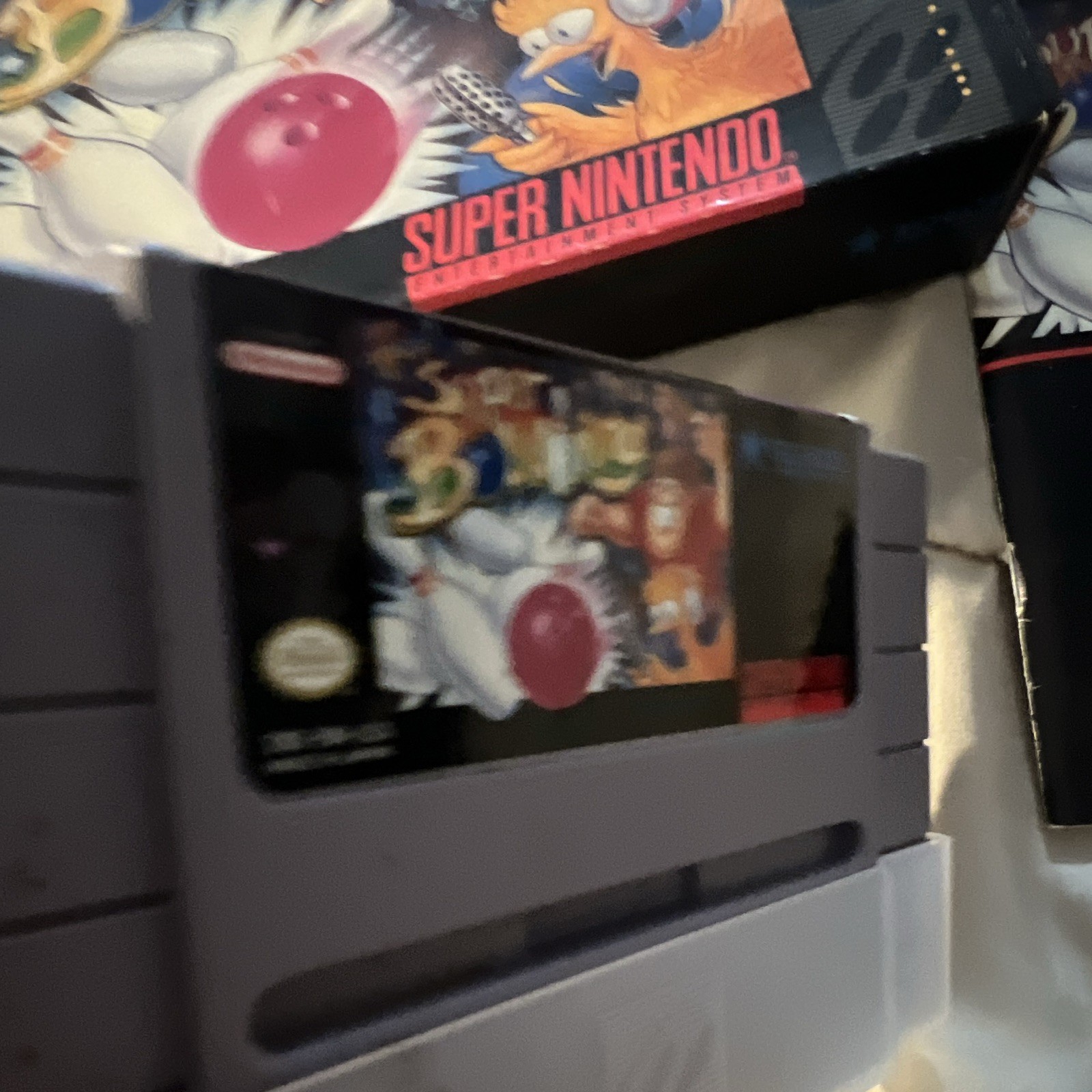Technos Super Bowling SNES CIB Complete in Box w/ Manual NTSC-U/C