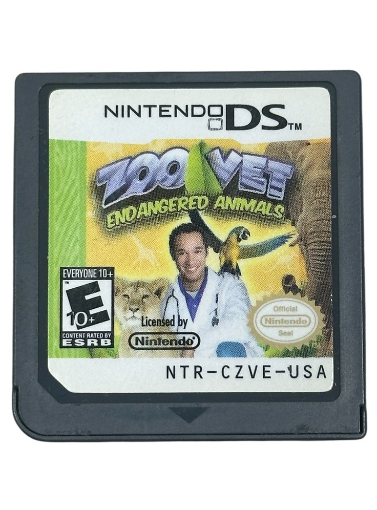 Zoo Vet: Endangered Animals (Nintendo DS, 2008) – Cartridge Only – Tested