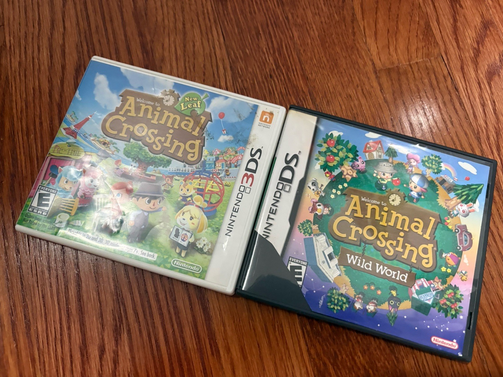 Animal Crossing Wild World + New Leaf for Nintendo DS + 3DS Game Lot